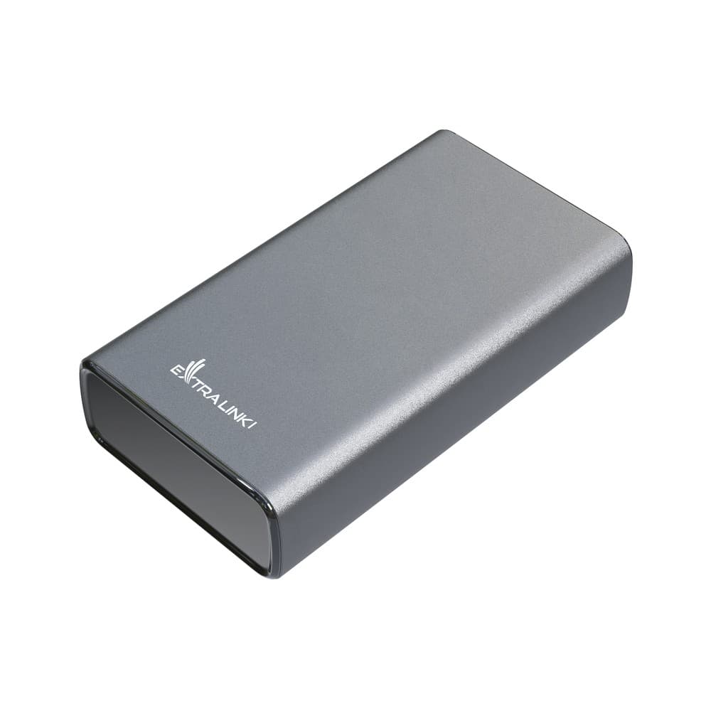 

EXTRALINK EPB-126 20000MAH FAST CHARGING 45W PD POWER BANK SILVER