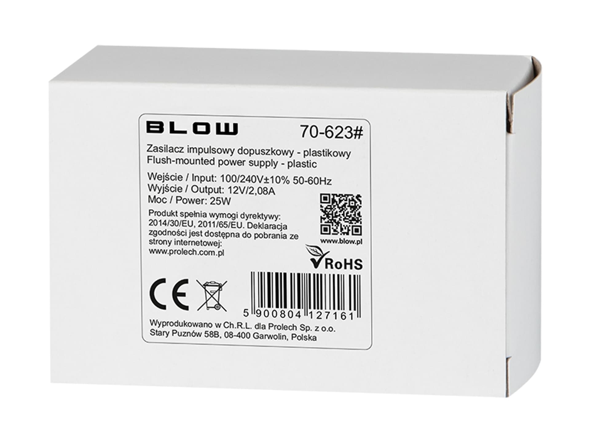 

Zasilacz impulsowy dopuszkowy 12V/2,08A