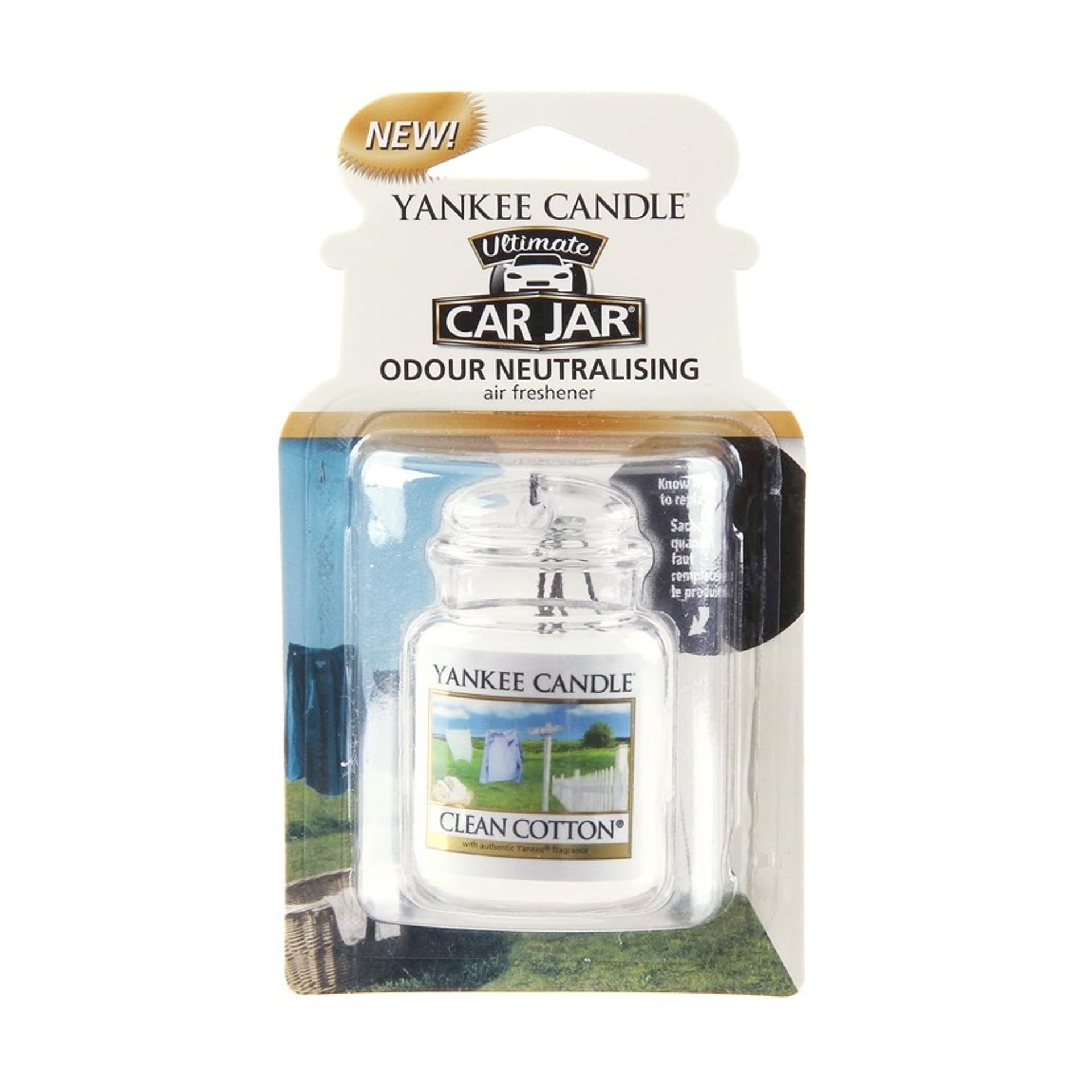 

Yankee Candle Car Jar Ultimate zapach samochodowy Clean Cotton 1sztuka