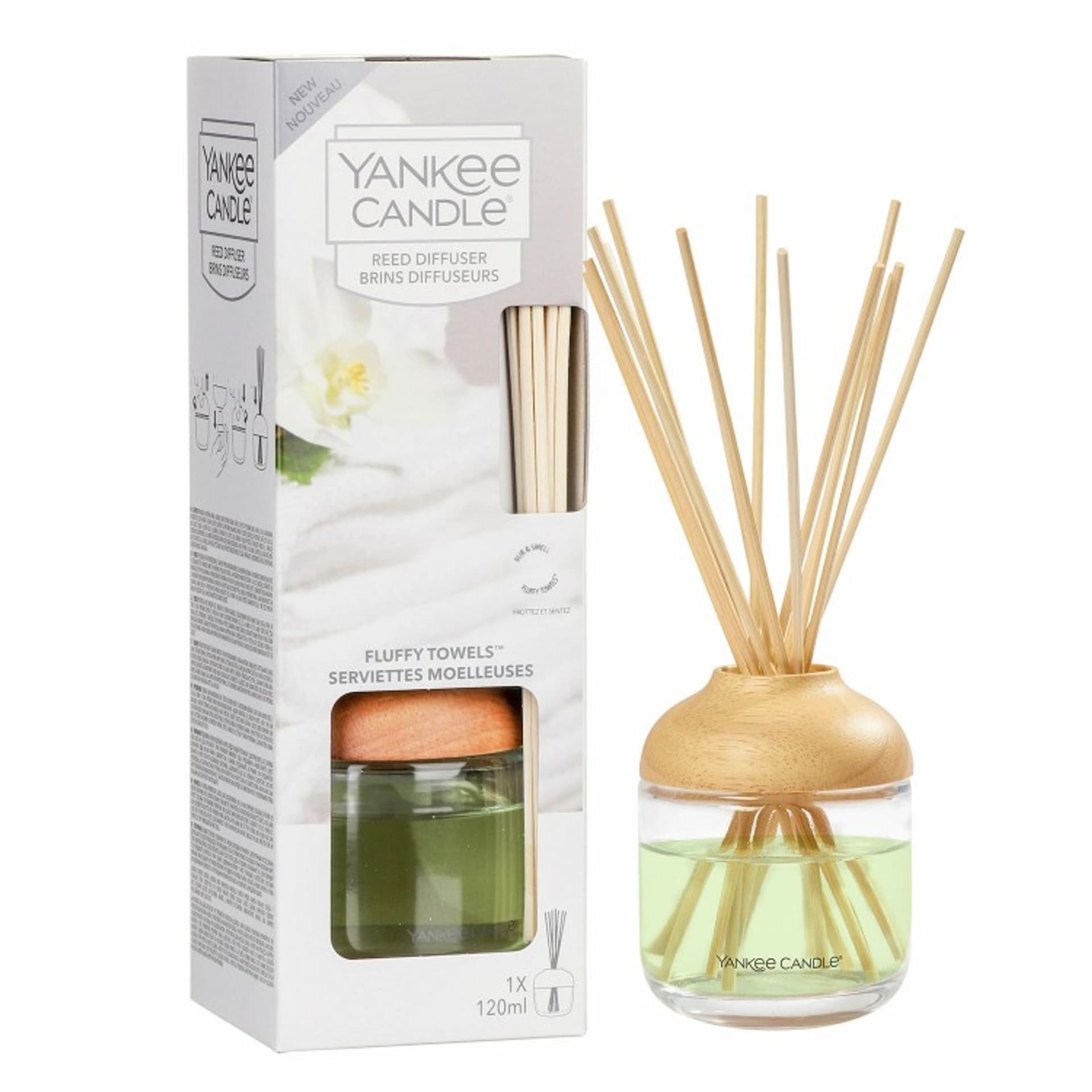 

Yankee Candle Fluffy Towels Odświeżacz w sprayu i dyfuzorze 120ml (U)