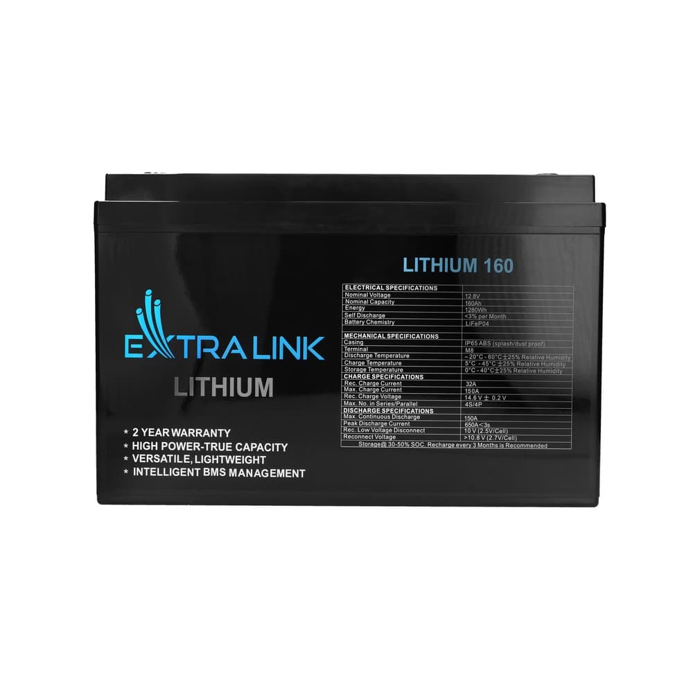 

EXTRALINK BATTERY ACCUMULATOR LITHIUM LIFEPO4 12.8V 160AH, BMS