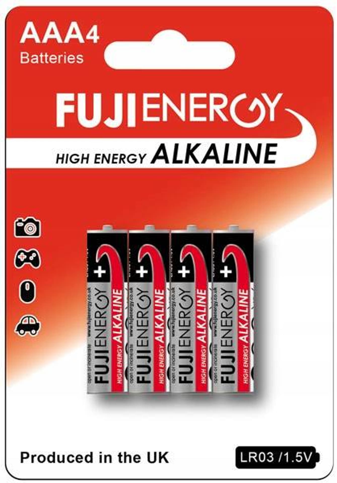 

4 SZT BATERIA ALKALICZNA AAA LR03 1.5V FUJIENERGY