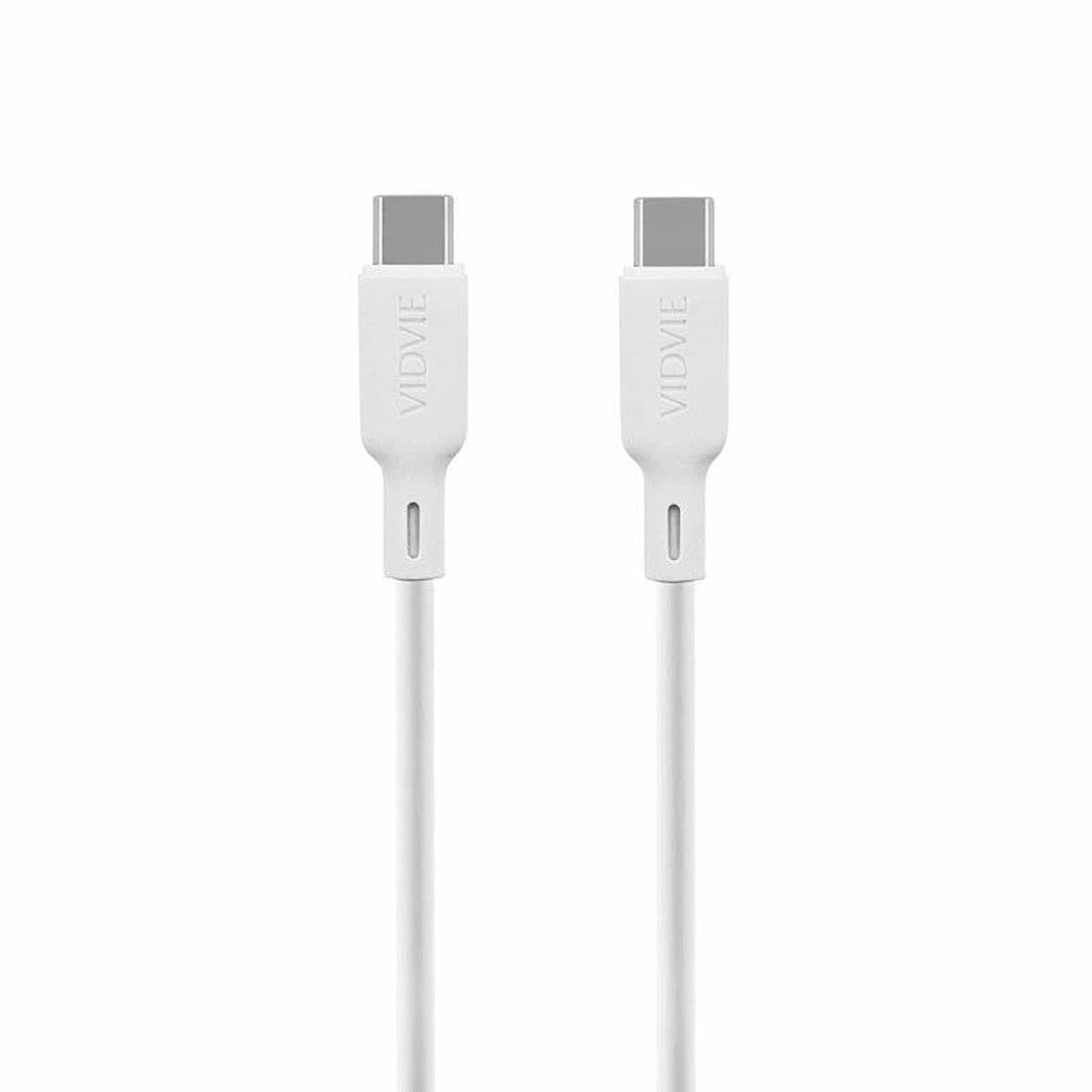 

Kabel 5A 100W 1,2m USB-C - USB-C VIDVIE CB493 biały