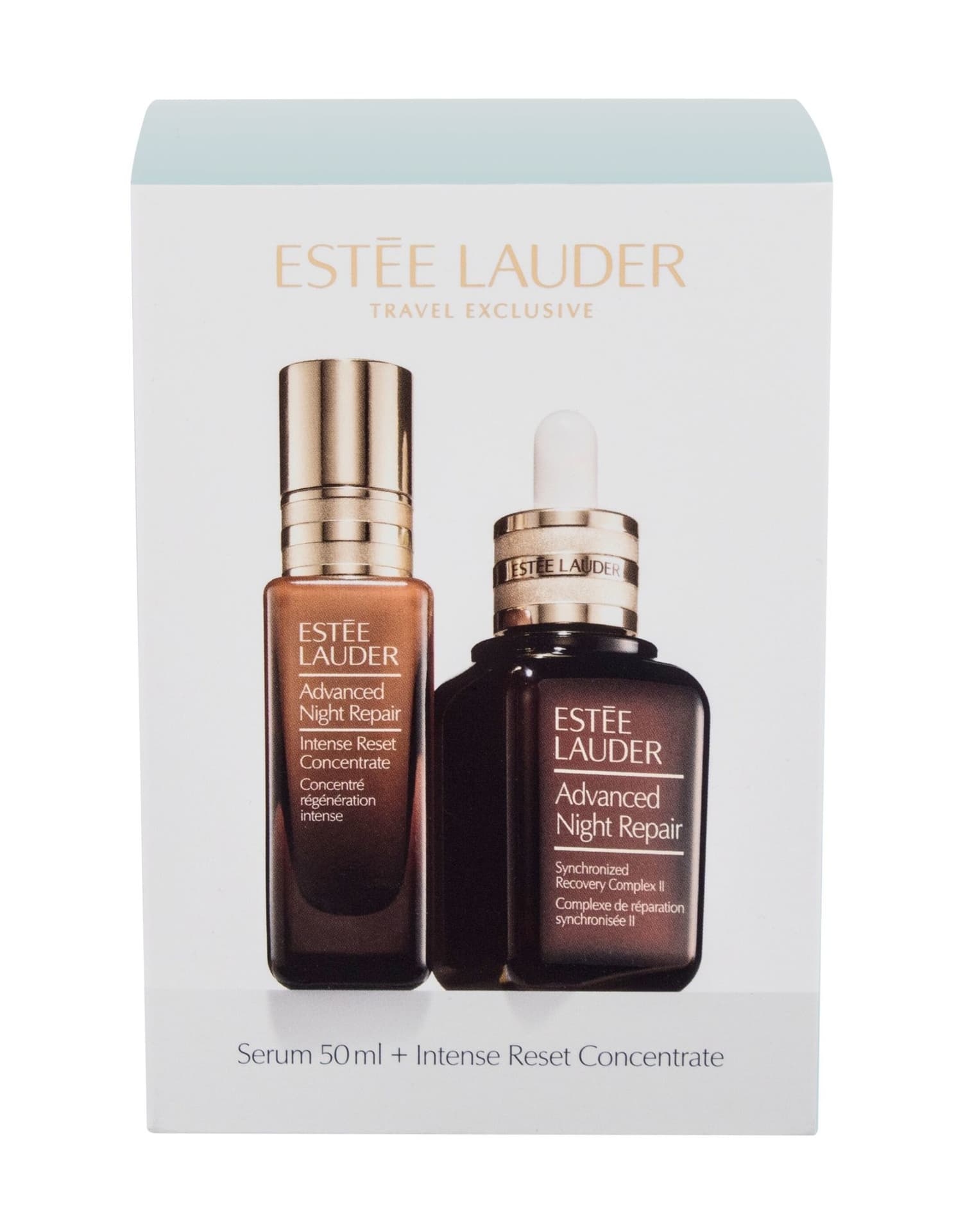 

Estée Lauder Travel Exclusive Advanced Night Repair Serum do twarzy 50ml Serum do twarzy na noc Advanced Night Repair Synchronized Recovery Complex II 50ml + Serum intensywnie odbudowujące Advanced Night Repair Intense Reset Concentrate 20ml (W)