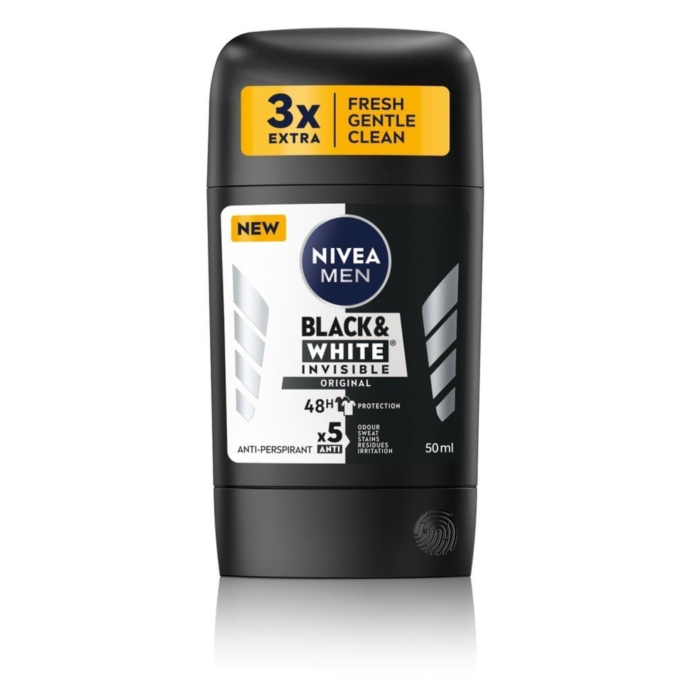 

NIVEA Men Dezodorant w sztyfcie męski BLACK & WHITE INVISIBLE ORIGINAL 50ml