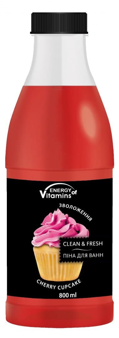 

ENERGY OF VITAMINS Pianka do kąpieli Cherry Cupcake 800ml