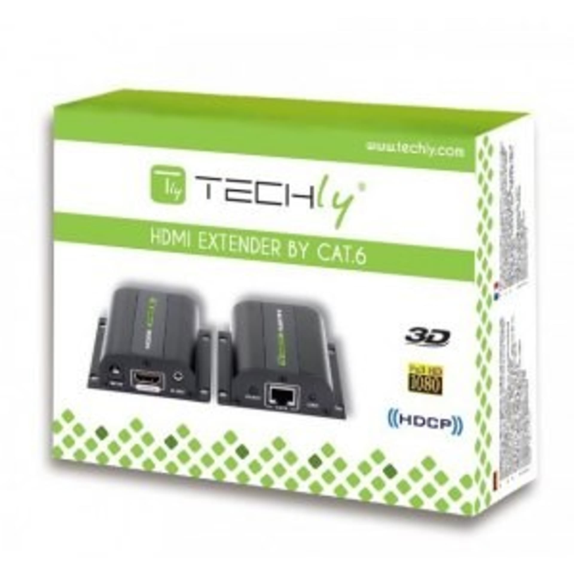 

Extender HDMI po skrętce Cat.5e/6/6a/7 do 60m, z odbiornikiem IR, czarny