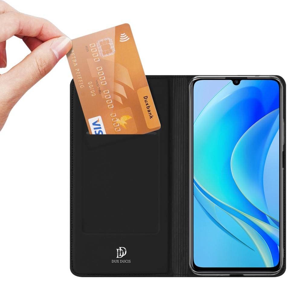 

Etui HUAWEI NOVA Y70 z Klapką Eko Skóra Dux Ducis Skin Leather czarne