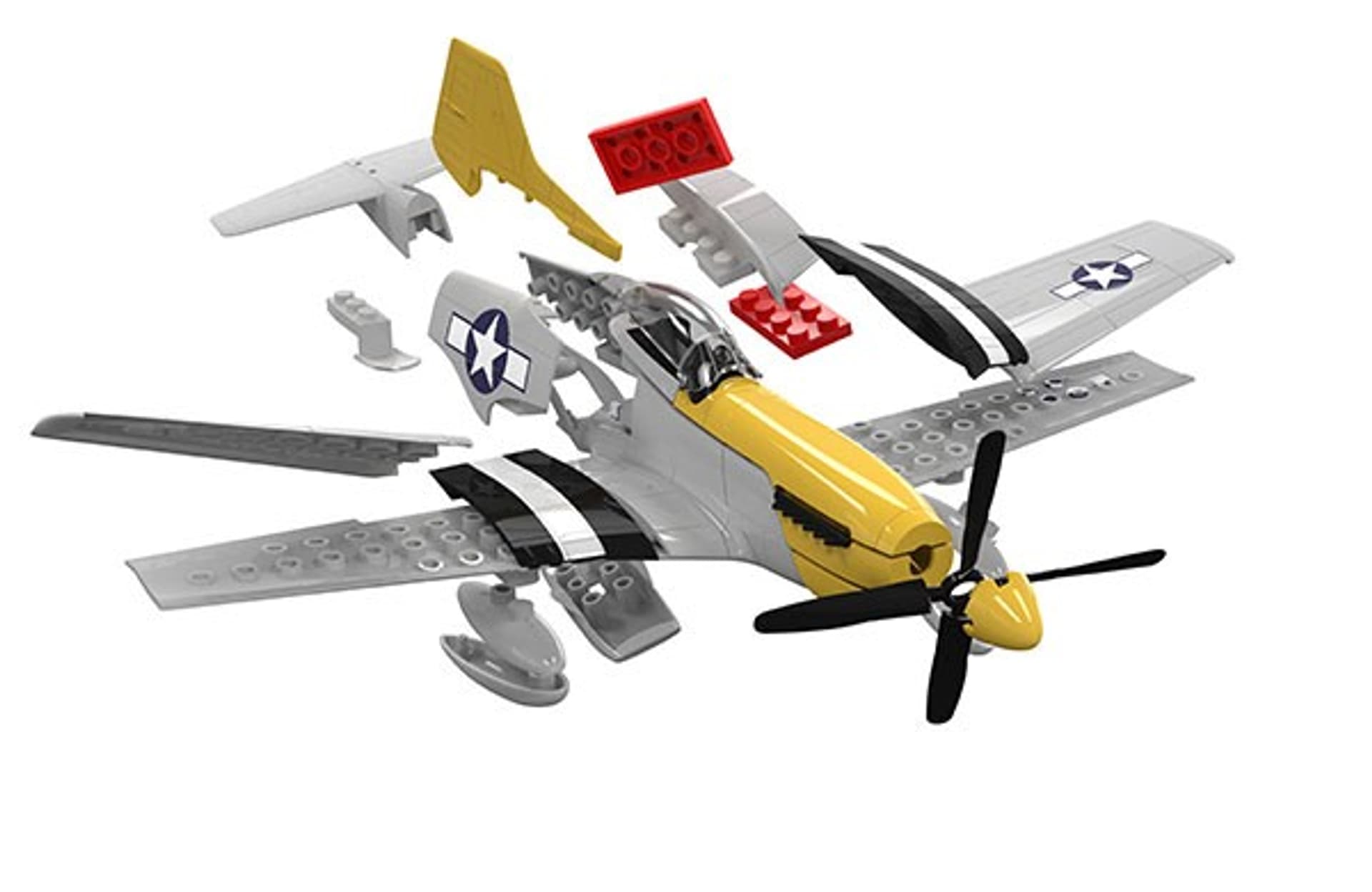 

Model plastikowy QUICKBUILD Mustang P-51D