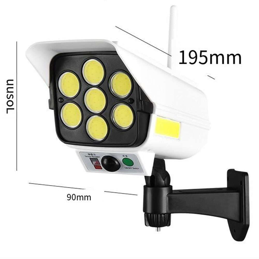 

Lampa solarna Atrapa Kamery 113 LED SMD 2835 500lm 8m z czujnikiem ruchu i zmierzchu + pilot