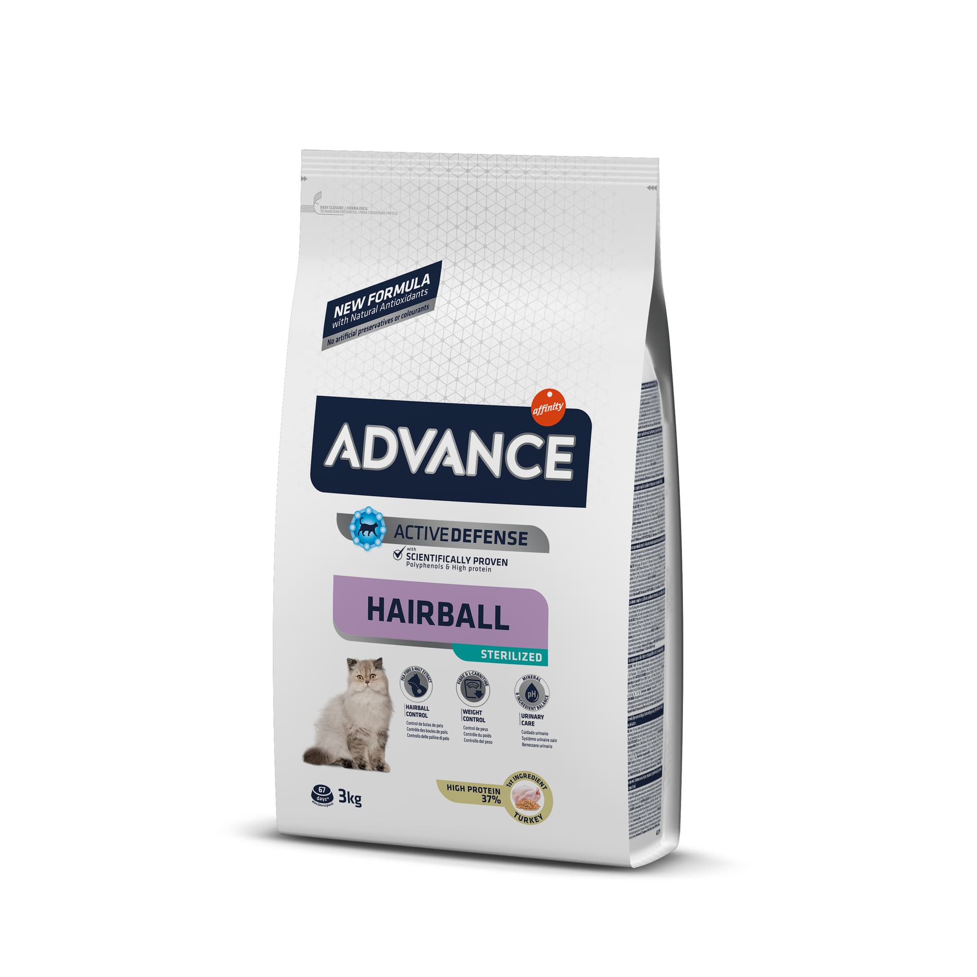 

ADVANCE Hairball Sterilized - sucha karma dla kotów sterylizowanych 3kg [923915]
