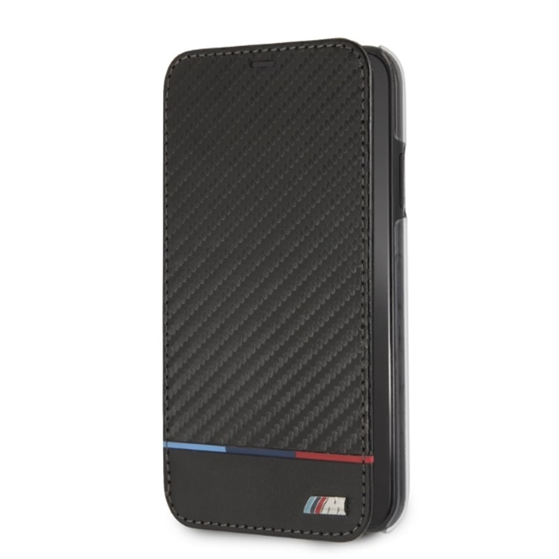 

BMW BMTRBKI61PUCARTCBK iPhone Xr book czarny/black Carbon Tricolor Stripe