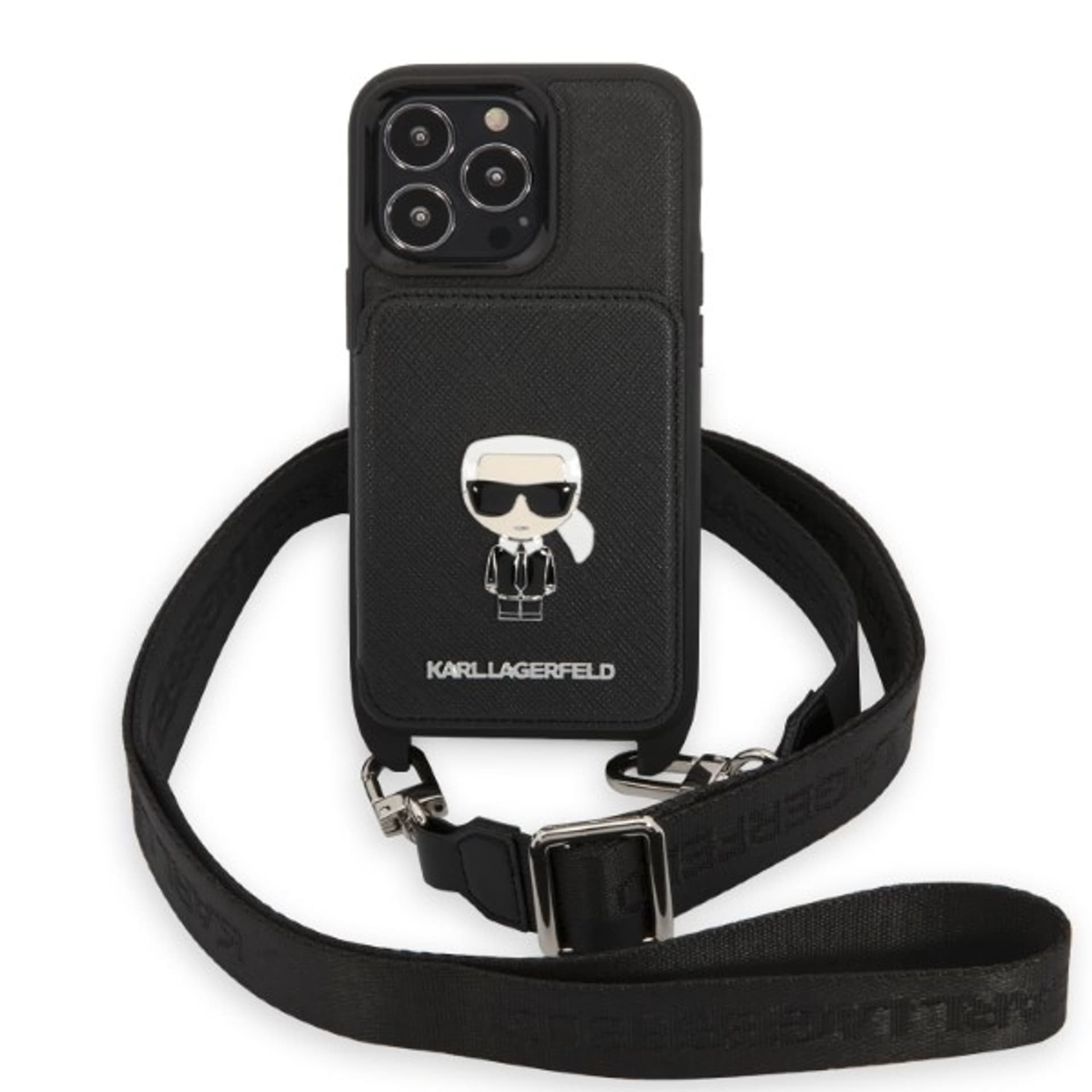 

Karl Lagerfeld KLHCP13LSAIPCK iPhone 13 Pro / 13 6,1" hardcase czarny/black Saffiano Metal Ikonik