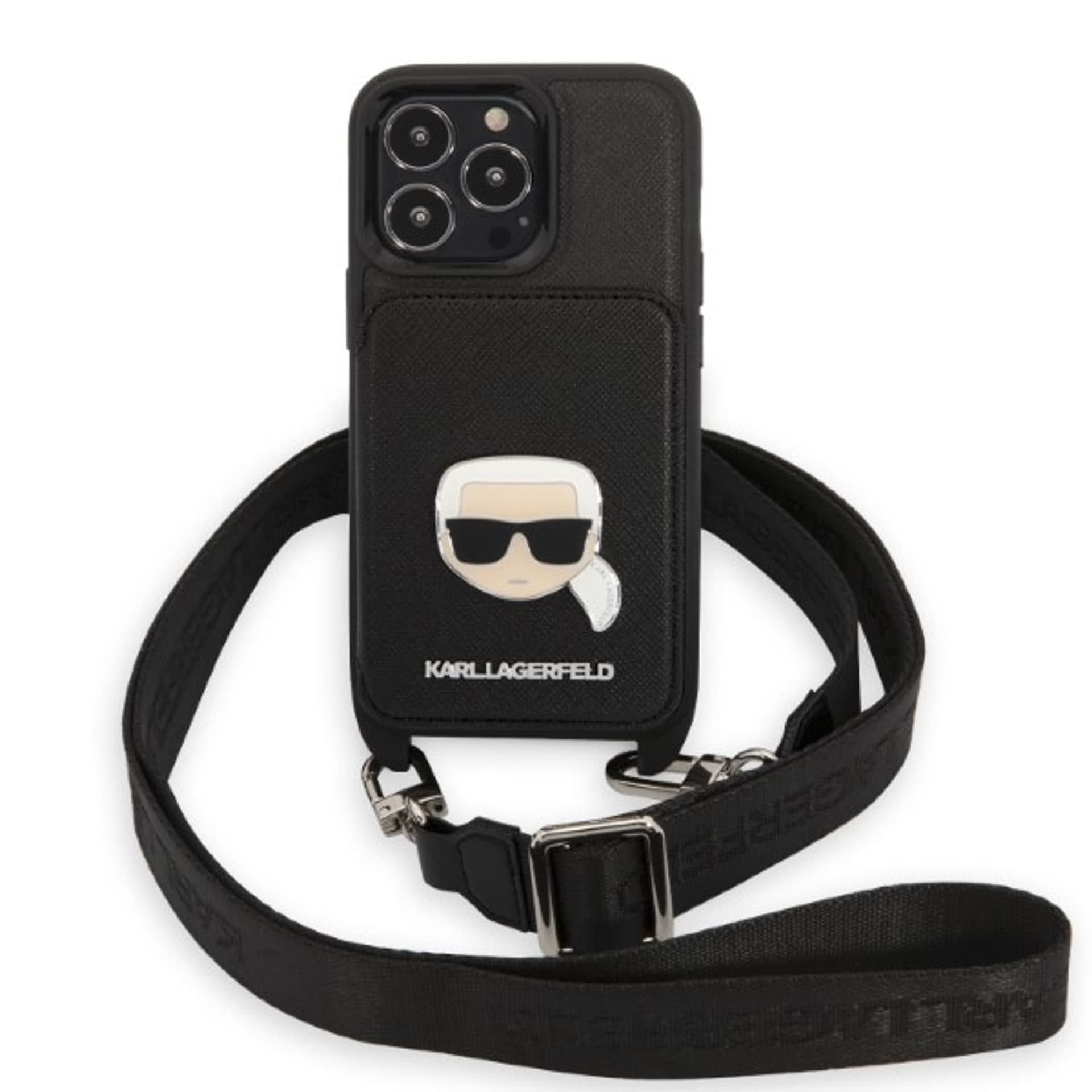 

Karl Lagerfeld KLHCP13LSAKHPK iPhone 13 Pro / 13 6,1" hardcase Saffiano Metal Karl Head