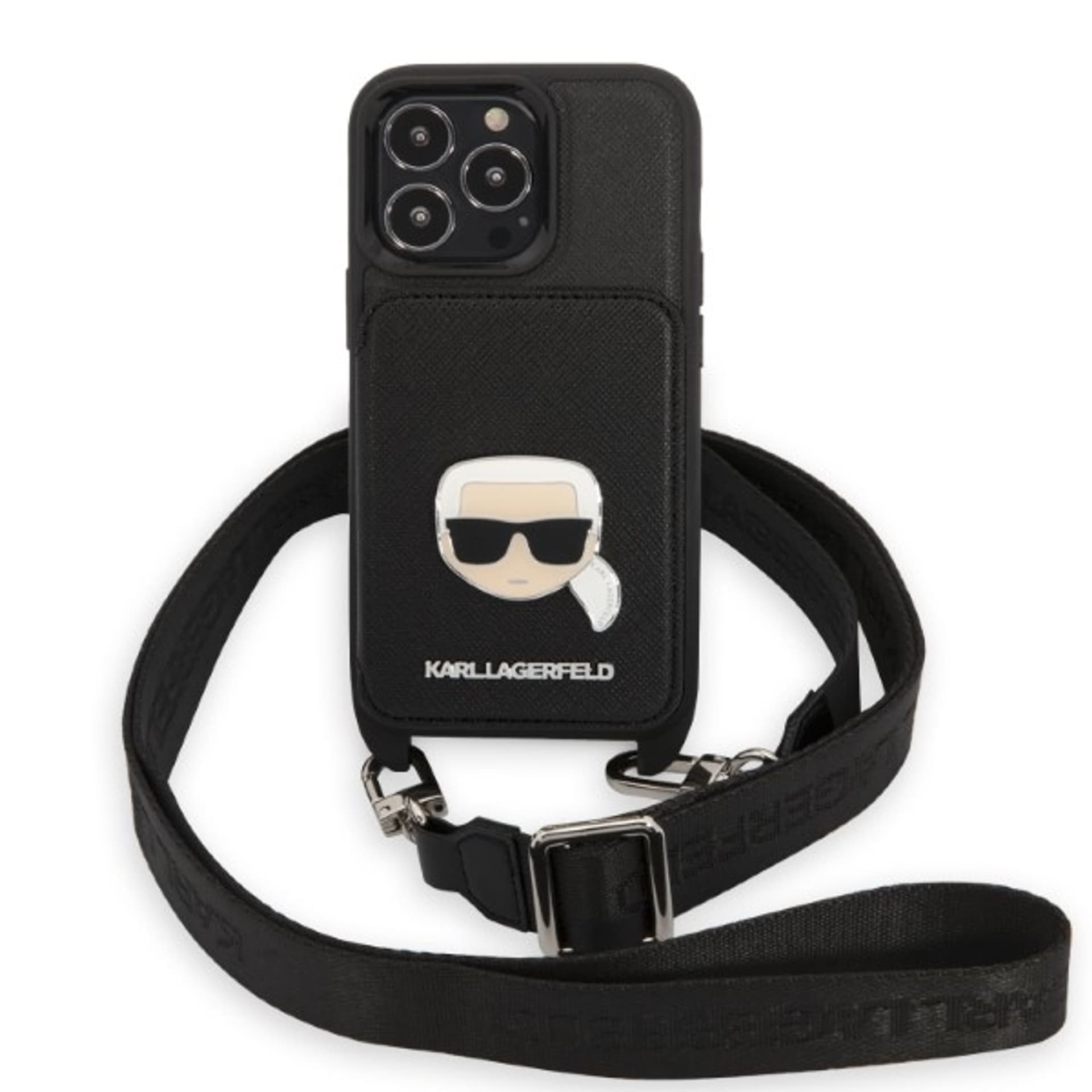 

Karl Lagerfeld KLHCP13XSAKHPK iPhone 13 Pro Max 6,7" hardcase Saffiano Metal Karl Head