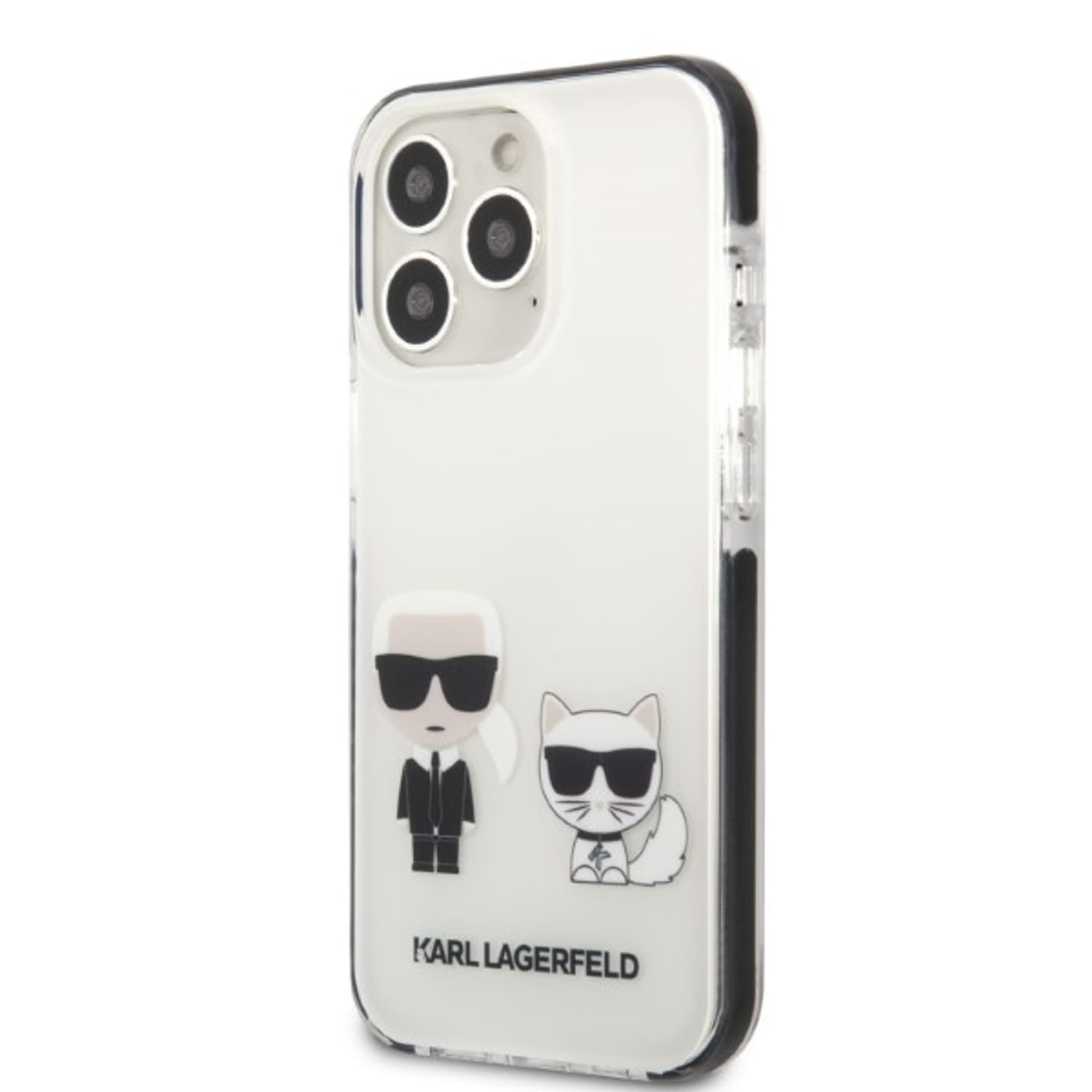 

Karl Lagerfeld KLHCP13XTPEKCW iPhone 13 Pro Max 6,7" hardcase biały/white Karl&Choupette