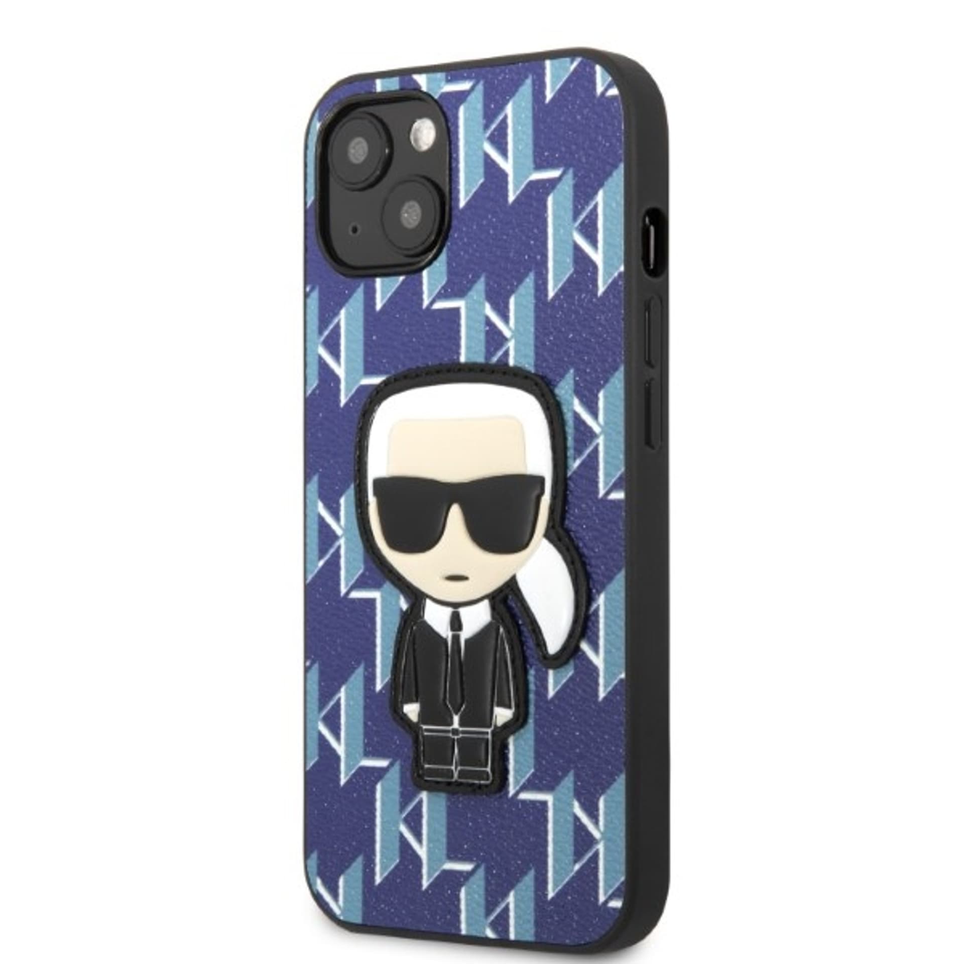 

Karl Lagerfeld KLHCP13SPMNIKBL iPhone 13 mini 5,4" hardcase niebieski/blue Monogram Ikonik Patch
