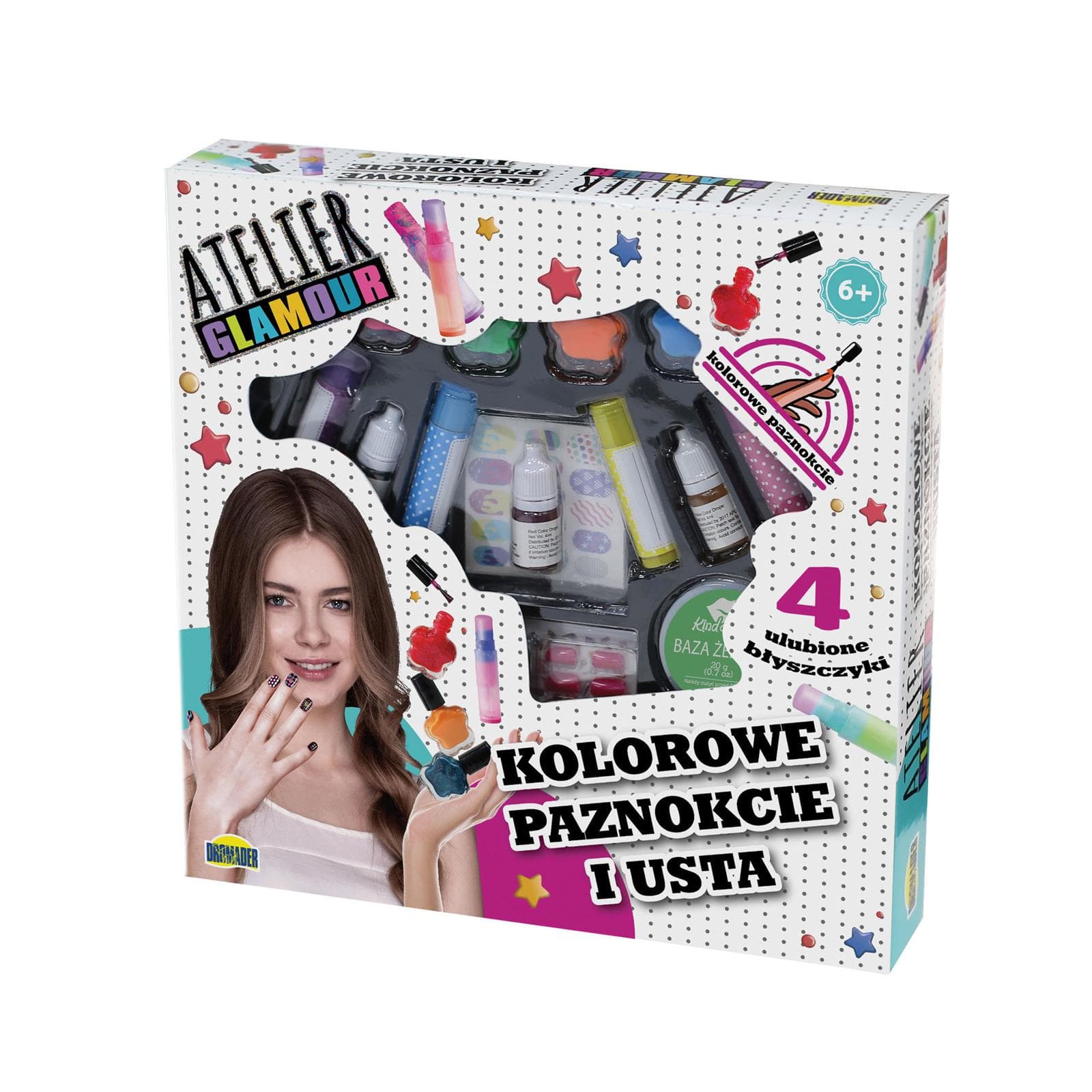 

Zestaw do makijażu Atelier Glamour - Kolorowe Paznokcie i usta