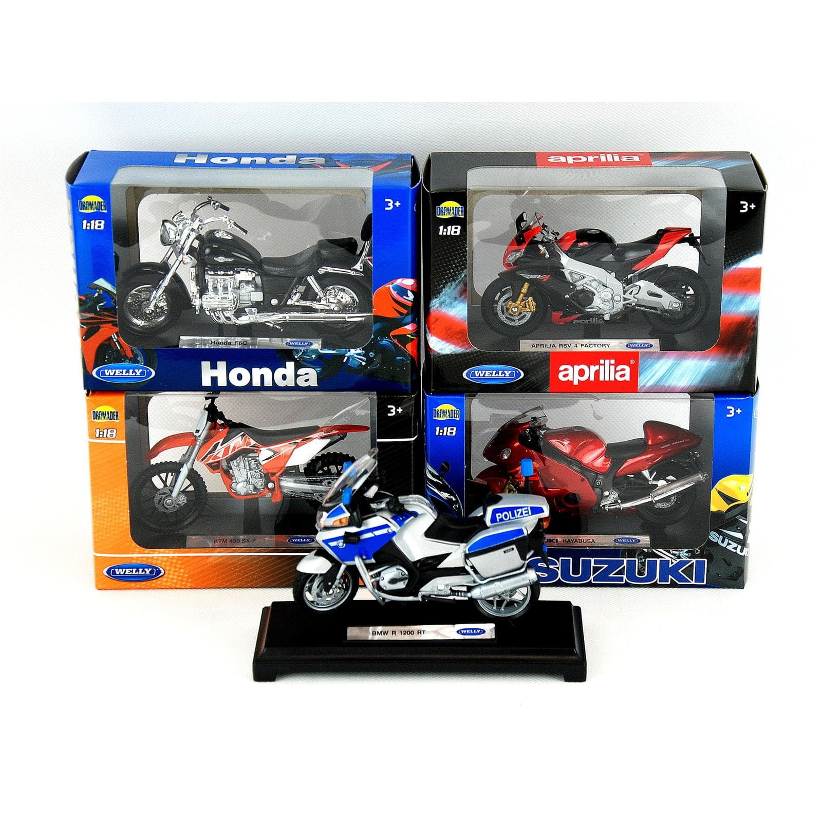 

WELLY MOTORY -modele w skali 1.18-mix