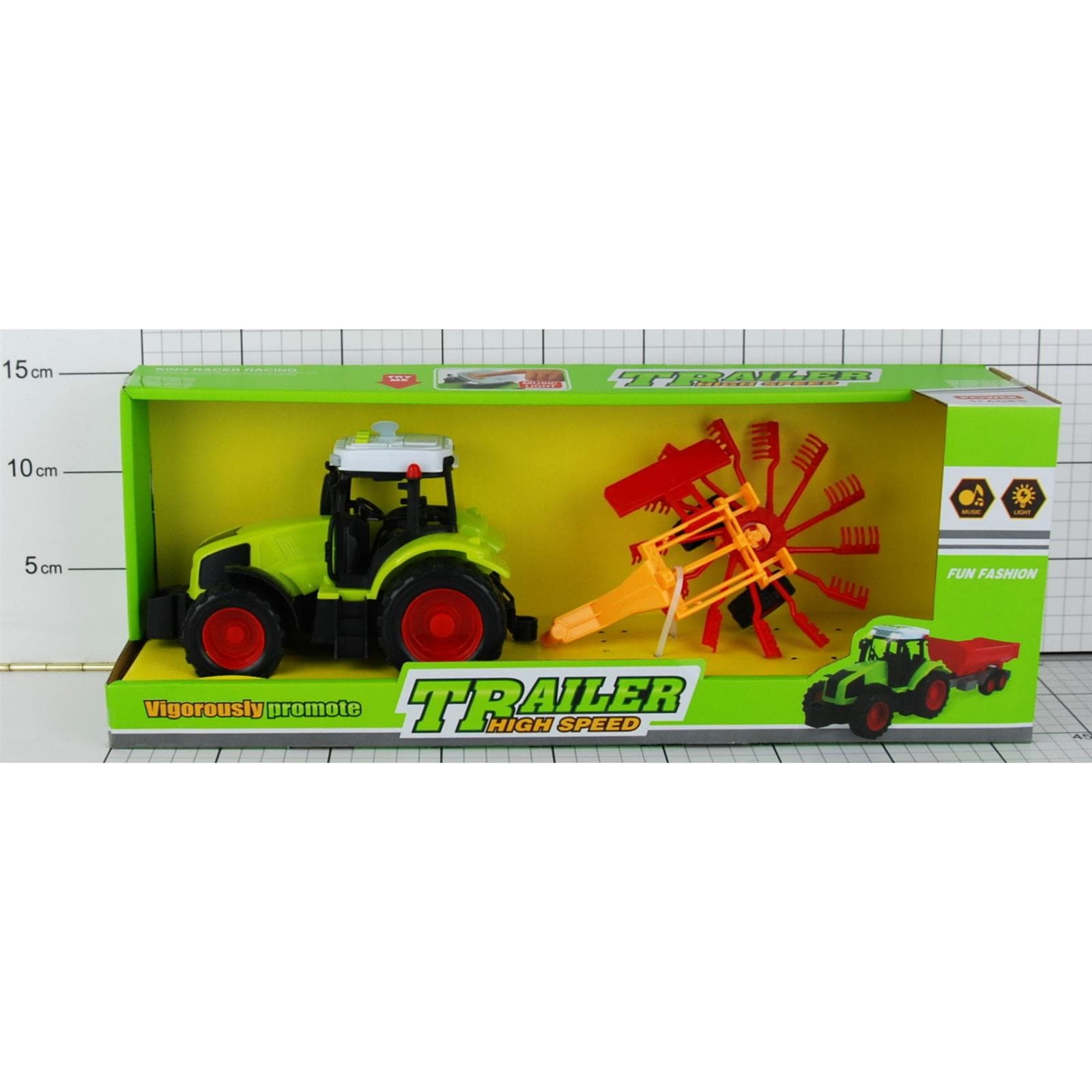 

TRAKTOR(DŹWIĘKI) Z PRZYCZEPĄ W PUDEŁKU, Dźwięki) z przyczepą w pudełk