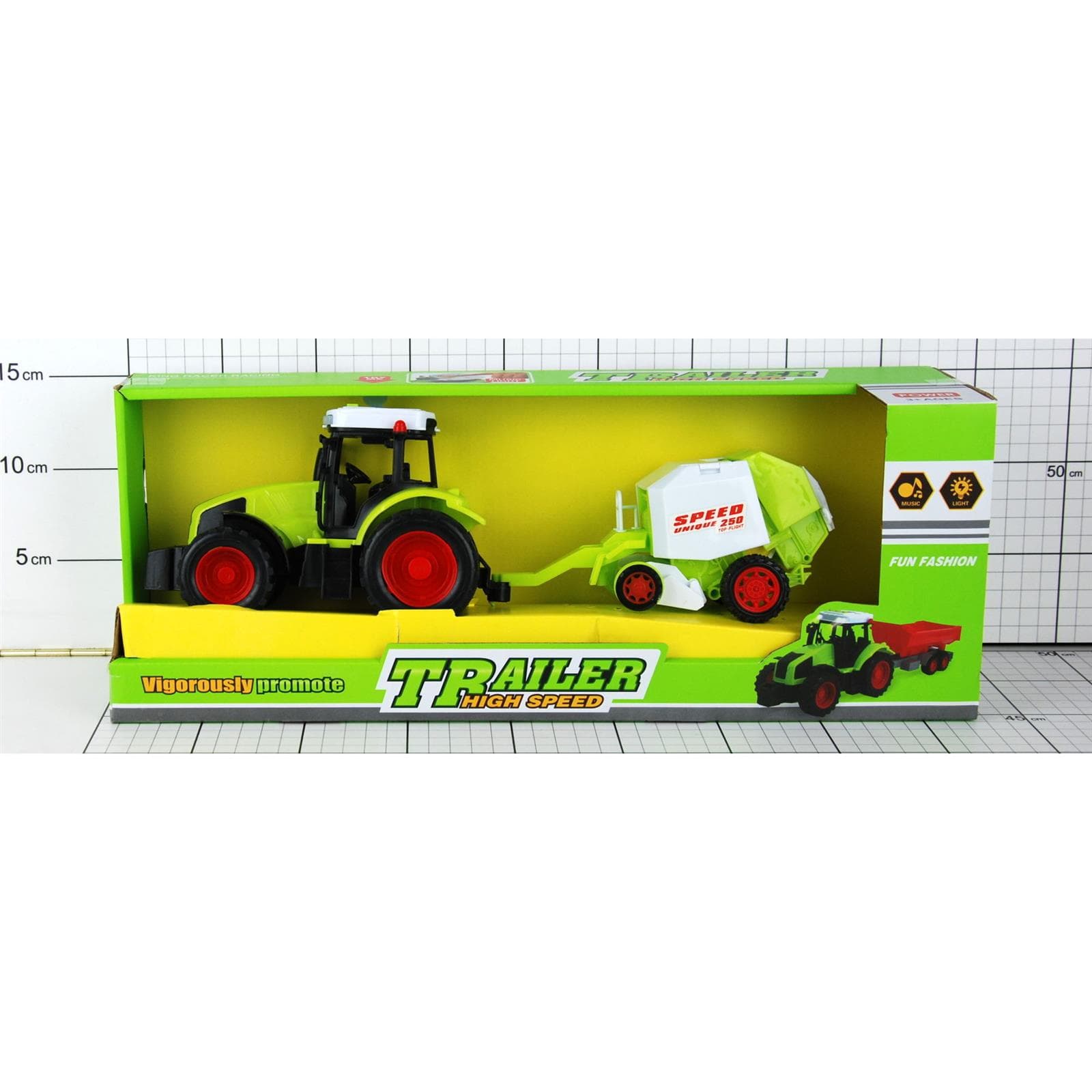 

TRAKTOR(DŹWIĘKI) Z PRZYCZEPĄ W PUDEŁKU, Dźwięki) z przyczepą w pudełk
