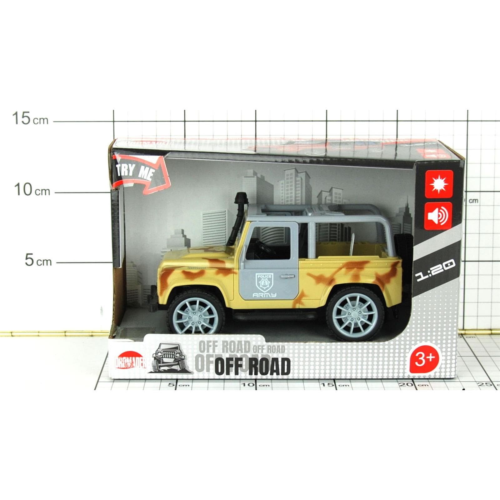 

JEEP WOJSKOWY ŚWIATŁO/DŹWIĘKI W PUDEŁKU