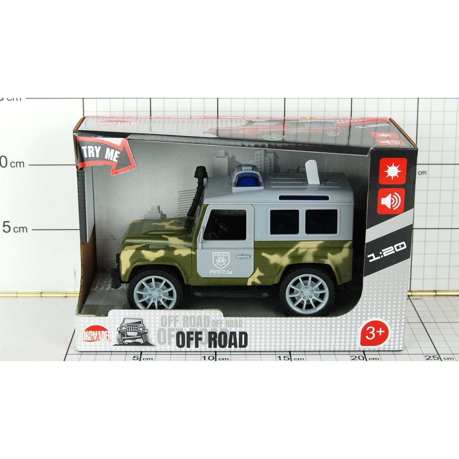 

JEEP WOJSKOWY ŚWIATŁO/DŹWIĘKI W PUDEŁKU