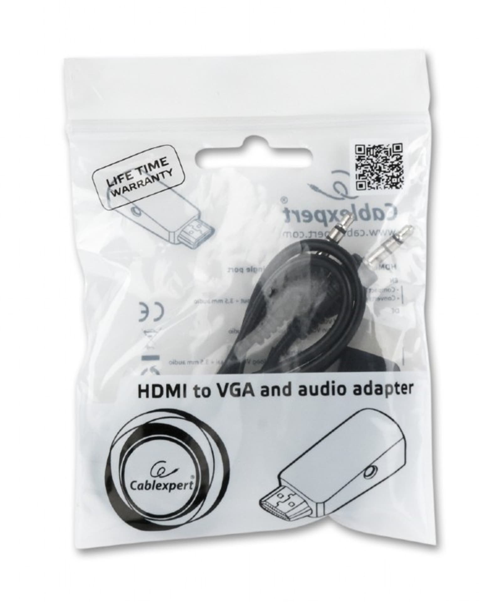 

Adapter HDMI-A(M)->VGA(F)+Audio, F)+audi