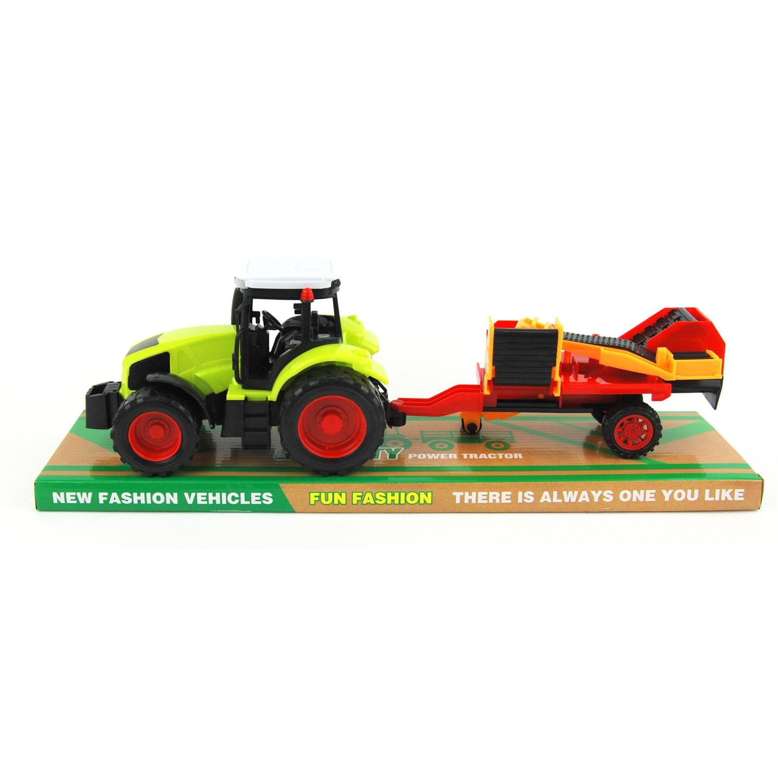

TRAKTOR Z PRZYCZEPĄ POD KLOSZEM