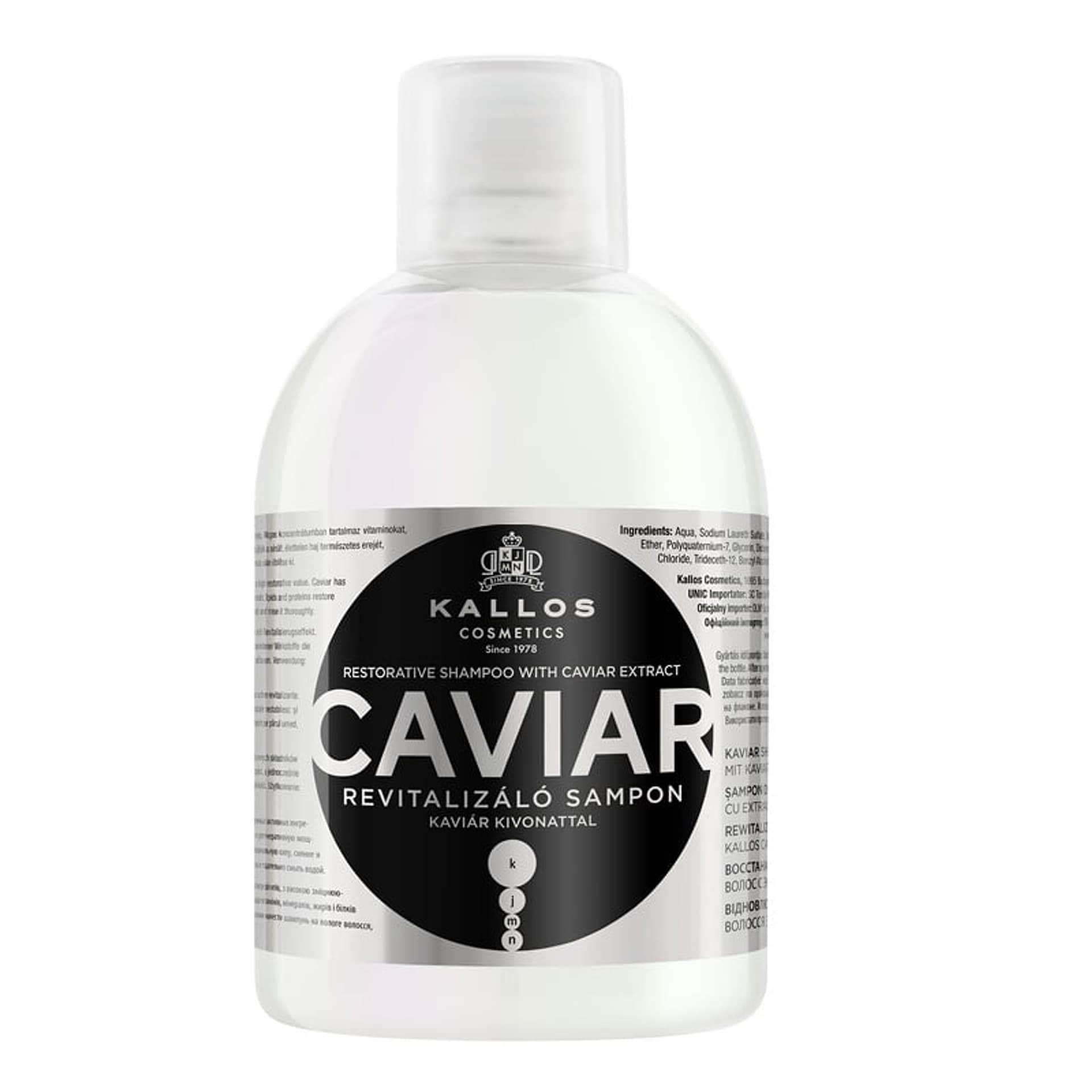 

Kallos Caviar Restorative Hair Shampoo With Caviar Extract rewitalizujący szampon do włosów z ekstraktem z kawioru 1000ml