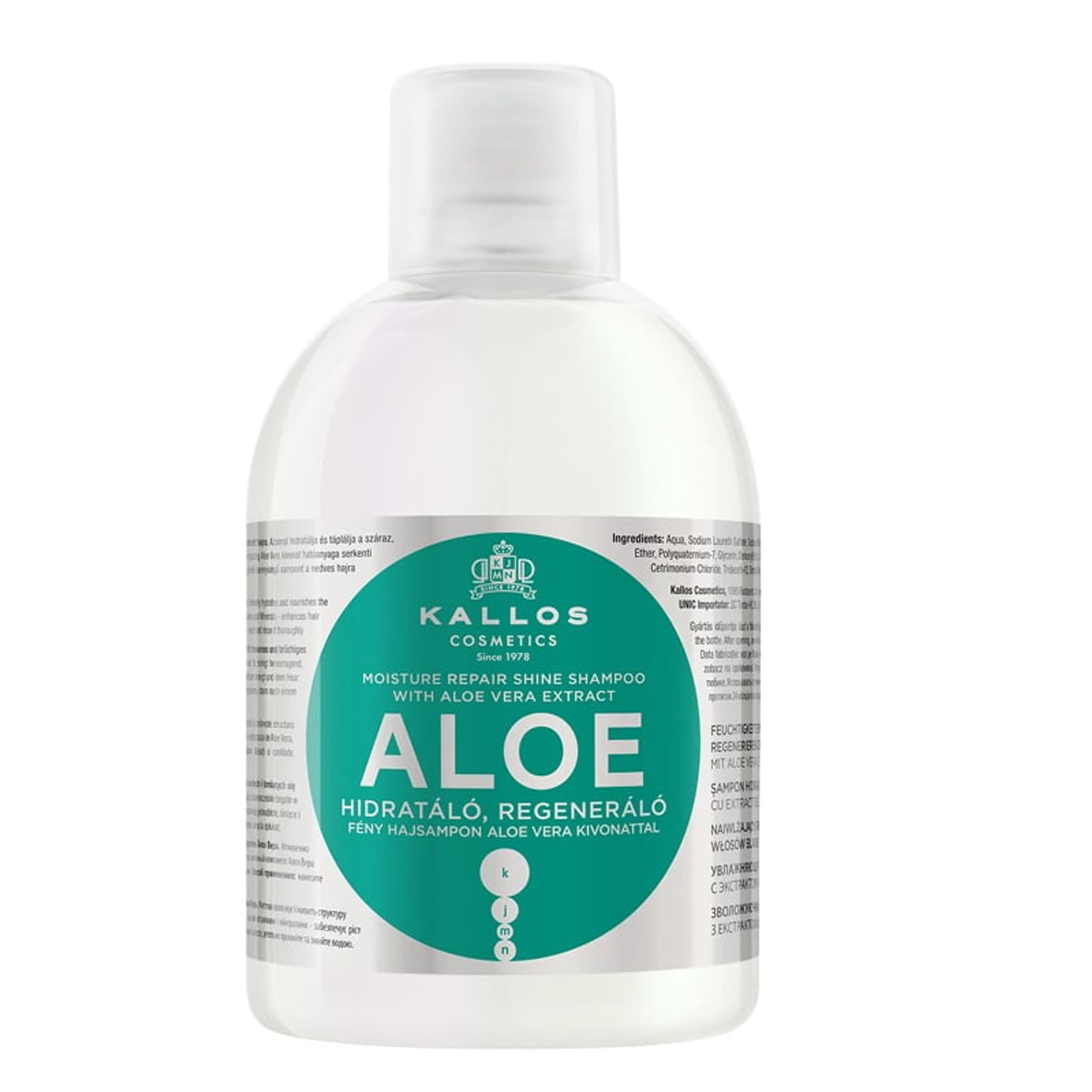 

Kallos KJMN Aloe Vera Moisture Repair Shine Shampoo regenerująco - nawilżający szampon do włosów 1000ml