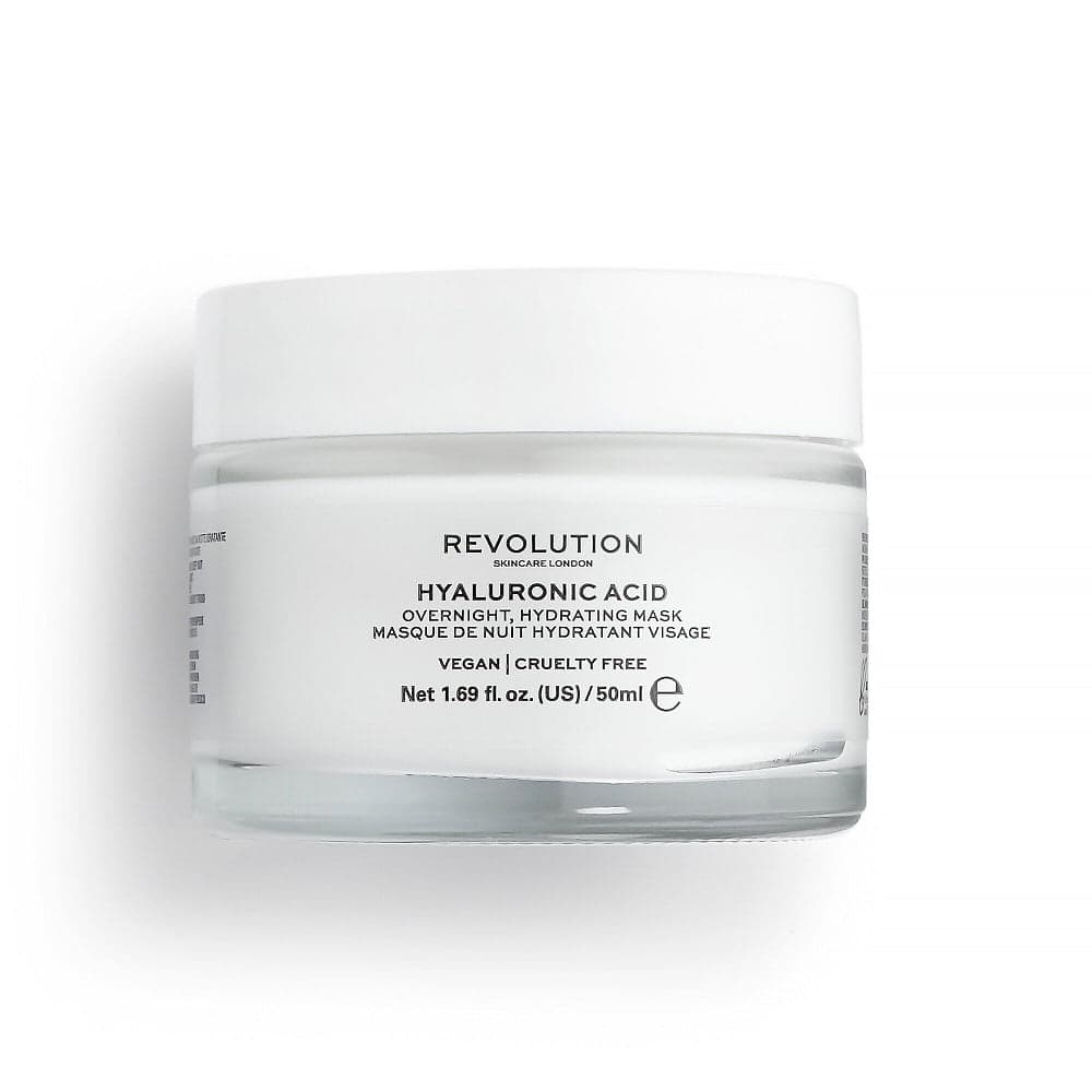 

Revolution Skincare Hyaluronic Acid Overnight Hydrating Mask nawilżająca maska na noc z kwasem hialuronowym 50ml