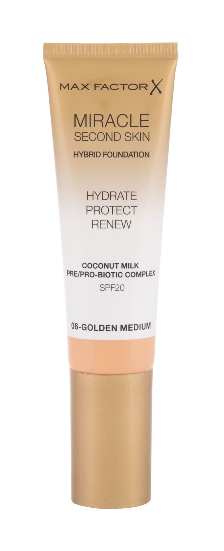 

Max Factor Miracle Second Skin Hybrid Foundation podkład nawilżający z filtrem 06 Golden Medium 30ml