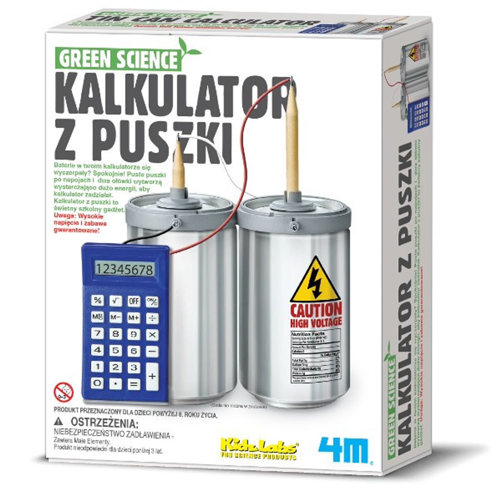 

Green Science kalkulator z puszki