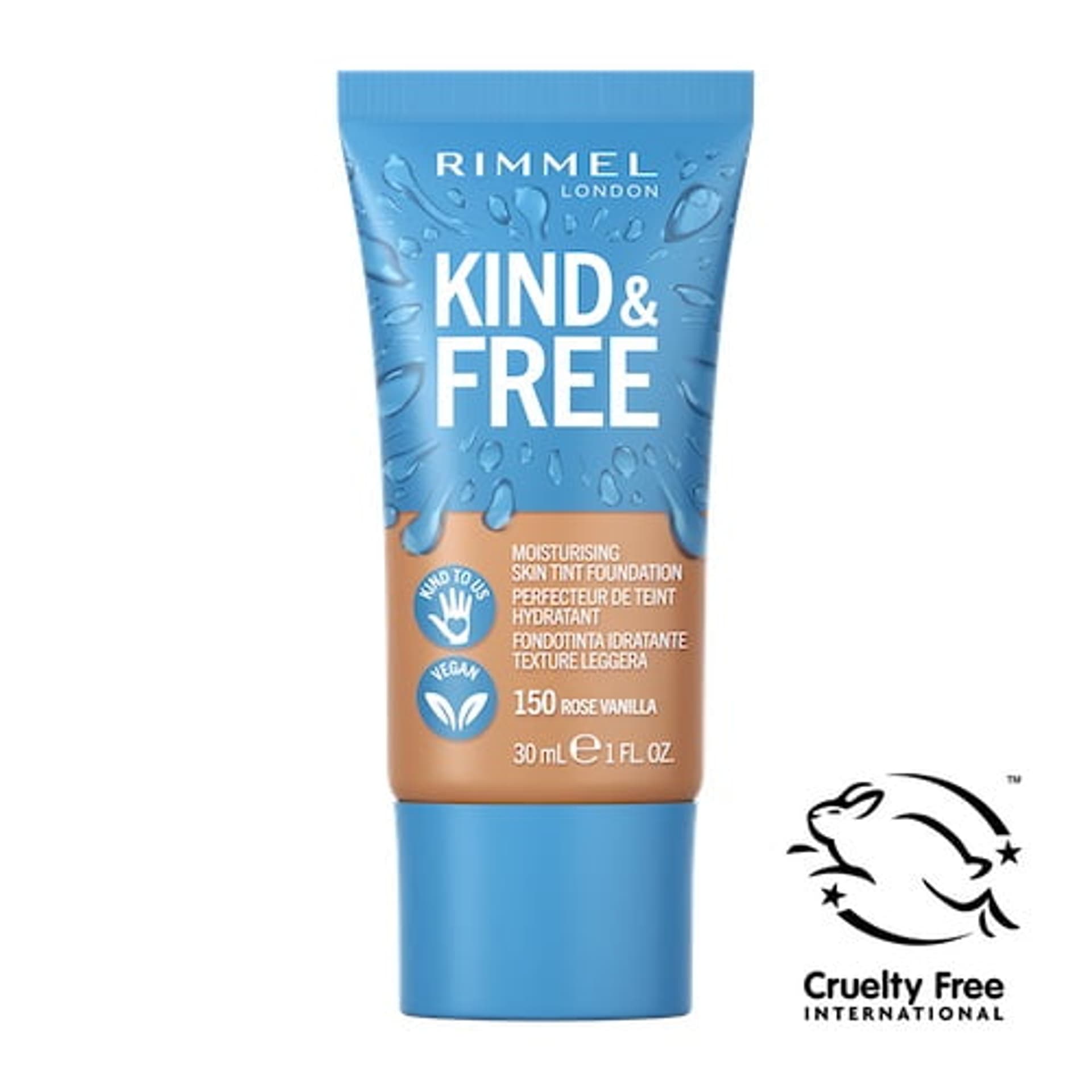 

Rimmel Kind Free wegański podkład nawilżający 150 Rose Vanilla 30ml