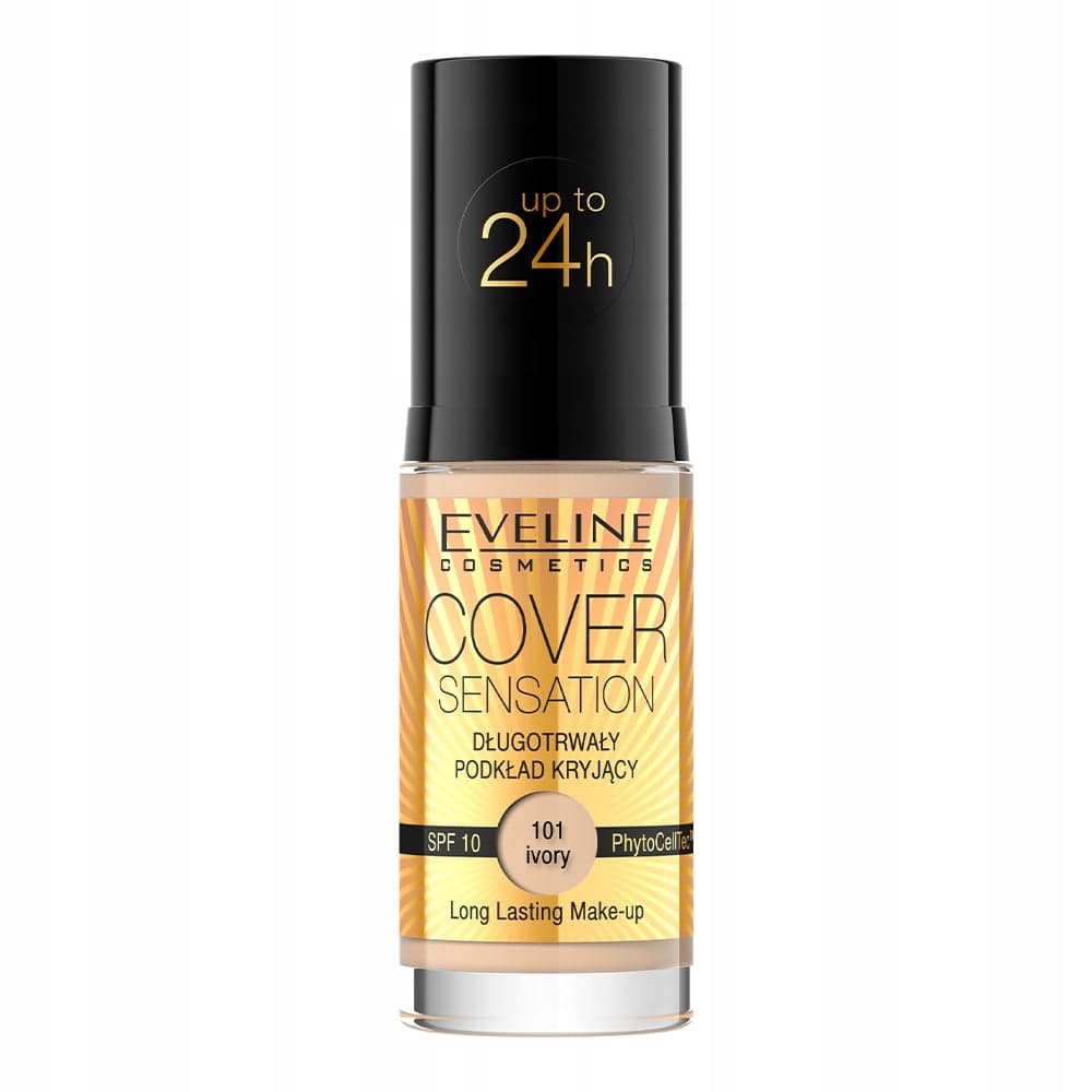 

Eveline Cosmetics Cover Sensation Foundation długotrwały podkład kryjący SPF10 101 Ivory 30ml