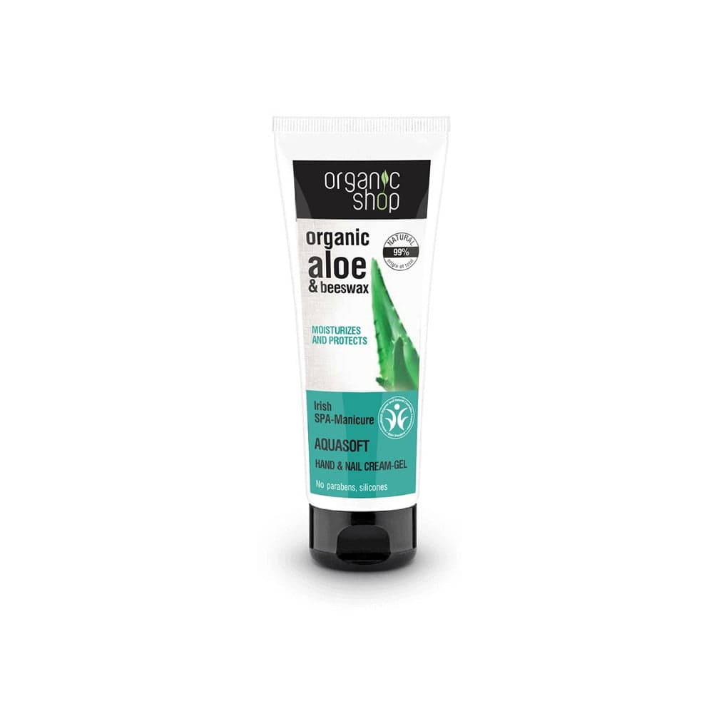 

Organic Shop Organic Aloe Beewax Aquasoft Hand Nail Cream-Gel kremowy żel do rąk i paznokci 75ml