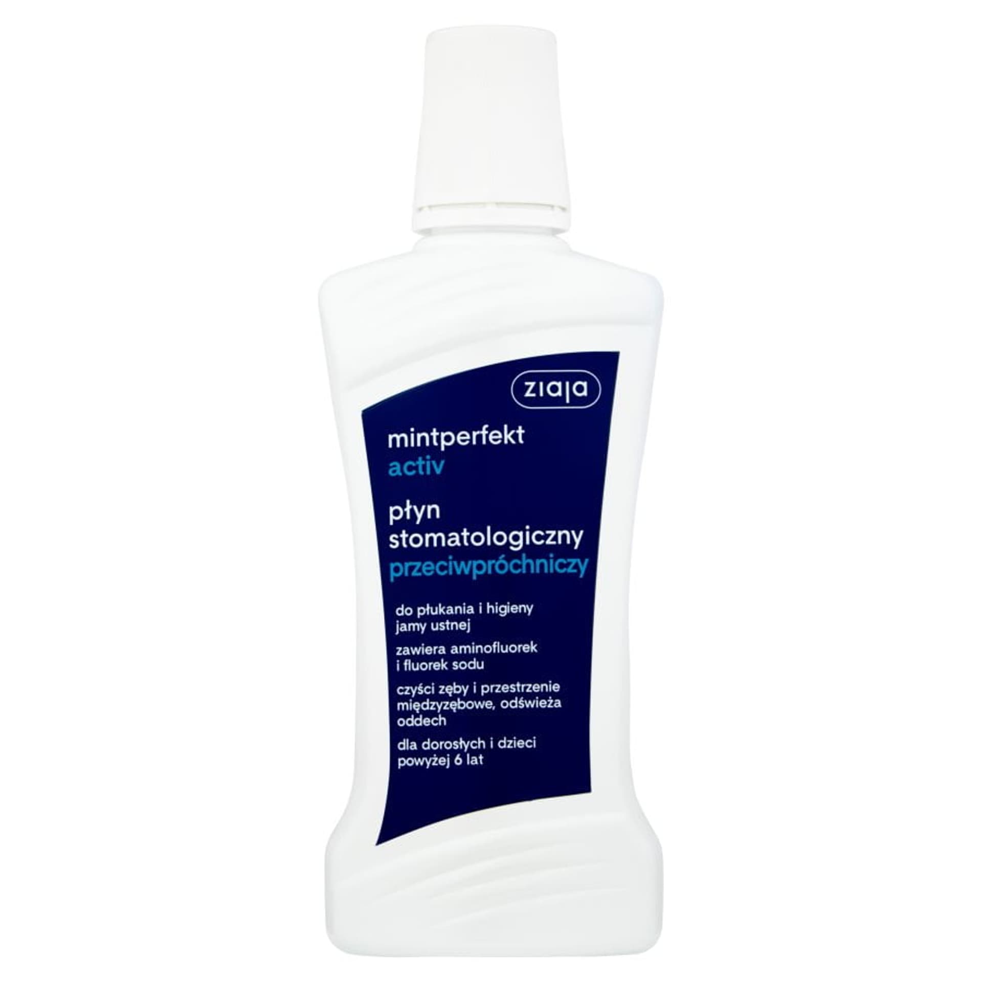 

Ziaja Mintperfekt Activ płyn do płukania jamy ustnej stomatologiczny przeciwpróchniczy 500ml