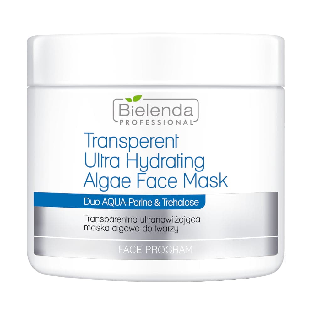 

Bielenda Professional Transperent Ultra Hydrating Algae Face Mask transparentna ultra-nawilżająca maska algowa do twarzy słoik 190g