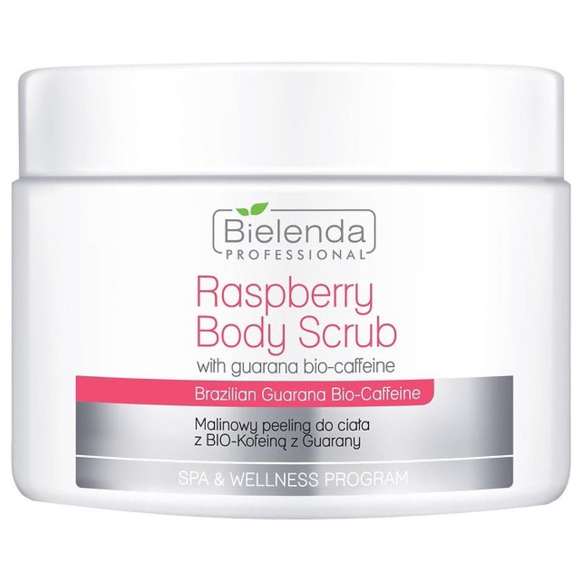 

Bielenda Professional Raspberry Body Scrub malinowy peeling do ciała z Bio-Kofeiną z Guarany 550g