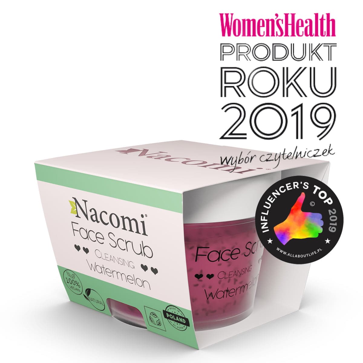 

Nacomi Face Scrub peeling oczyszczający do twarzy i ust Watermelon 80g