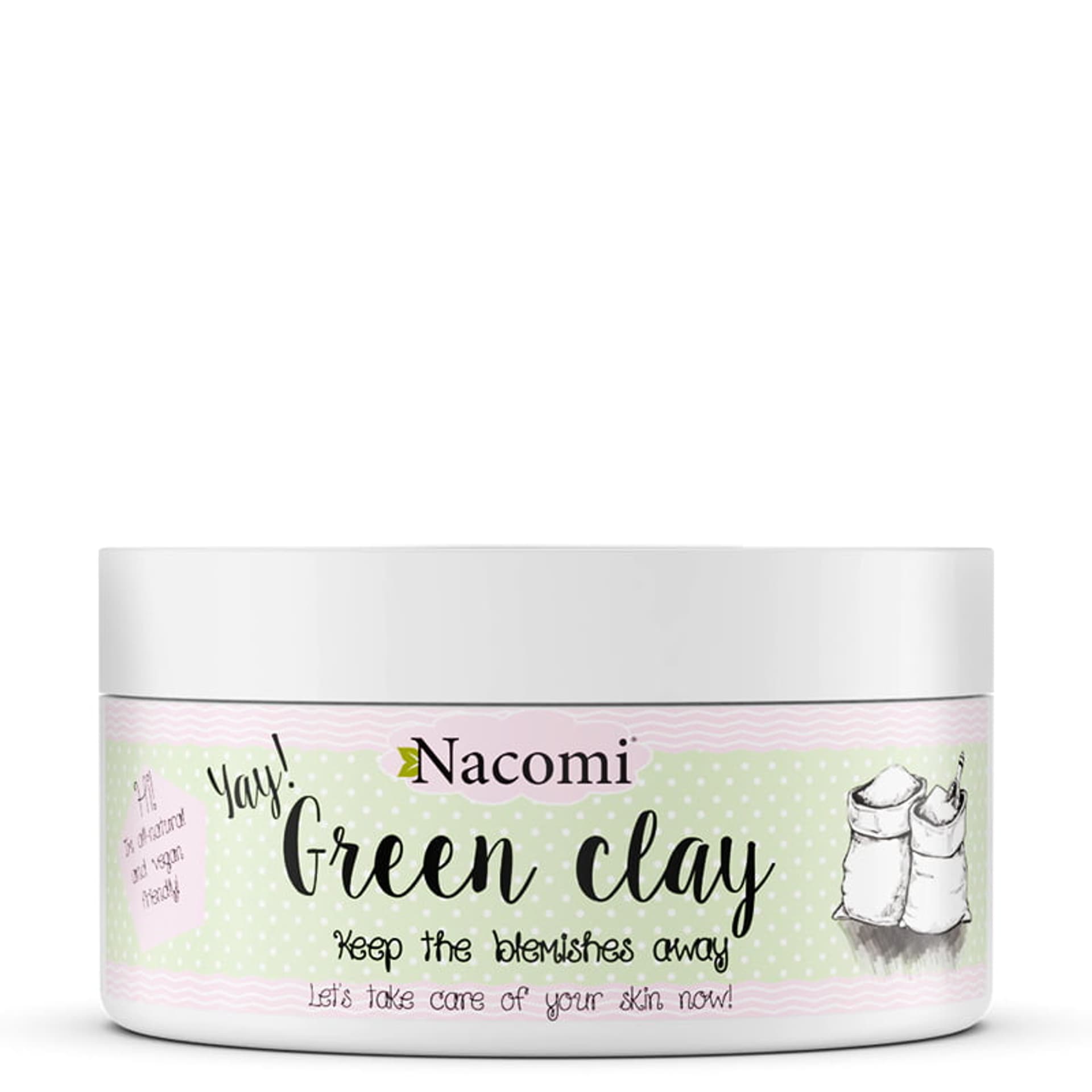 

Nacomi Green Clay zielona glinka nawilżająca 65g