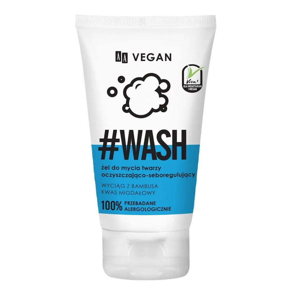 

AA Vegan #Wash oczyszczająco-seboregulujący żel do mycia twarzy 150ml