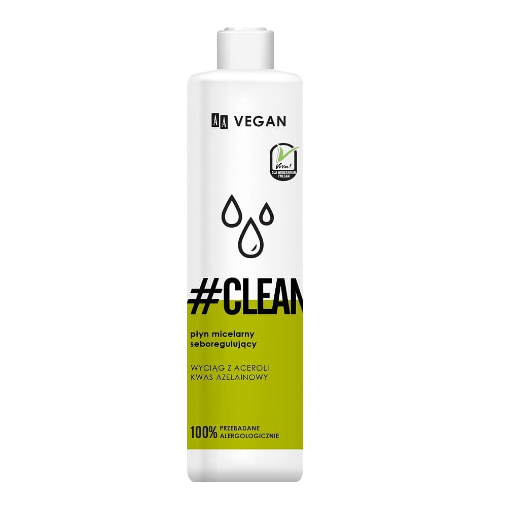 

AA Vegan #Clean seboregulujący płyn micelarny 250ml