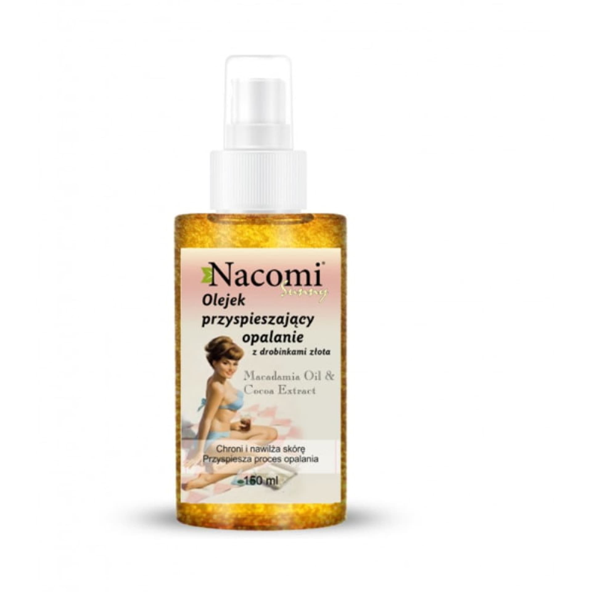 

Nacomi Olejek przyspieszający opalanie z drobinkami złota 150ml