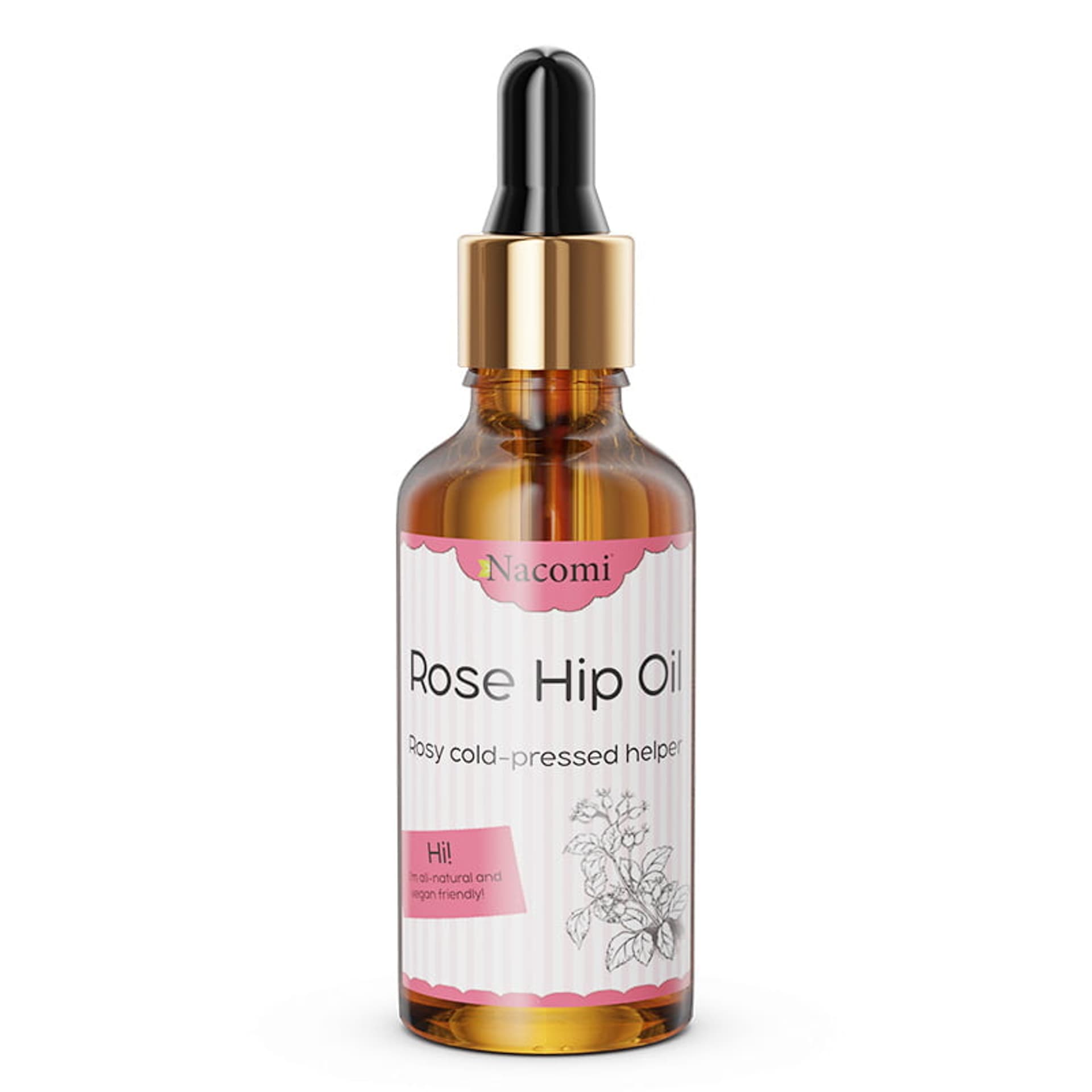 

Nacomi Rose Hip Oil olej z dzikiej róży z pipetą 50ml