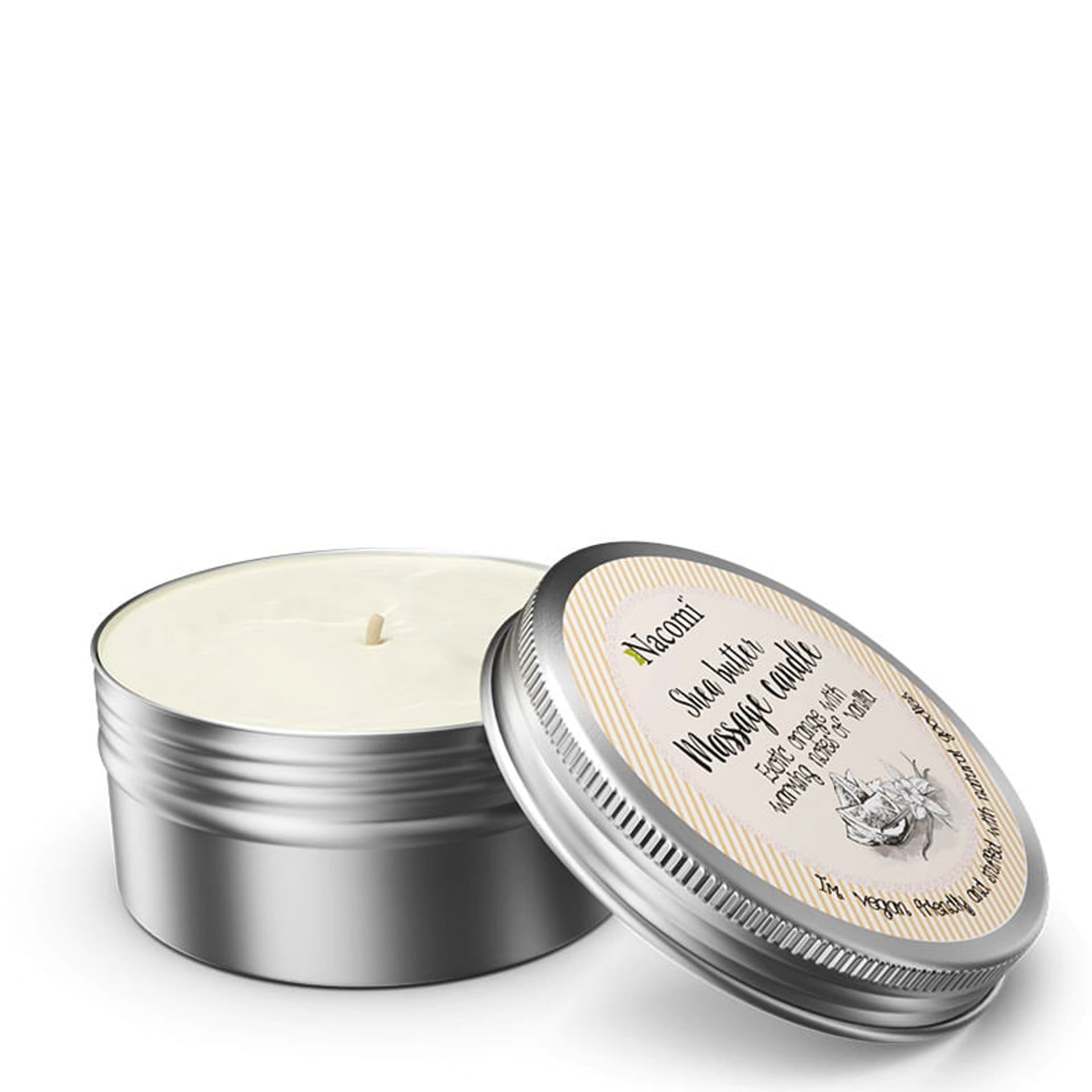 

Nacomi Shea Butter Massage Candle świeca do masażu z masłem shea Pomarańcza 150g