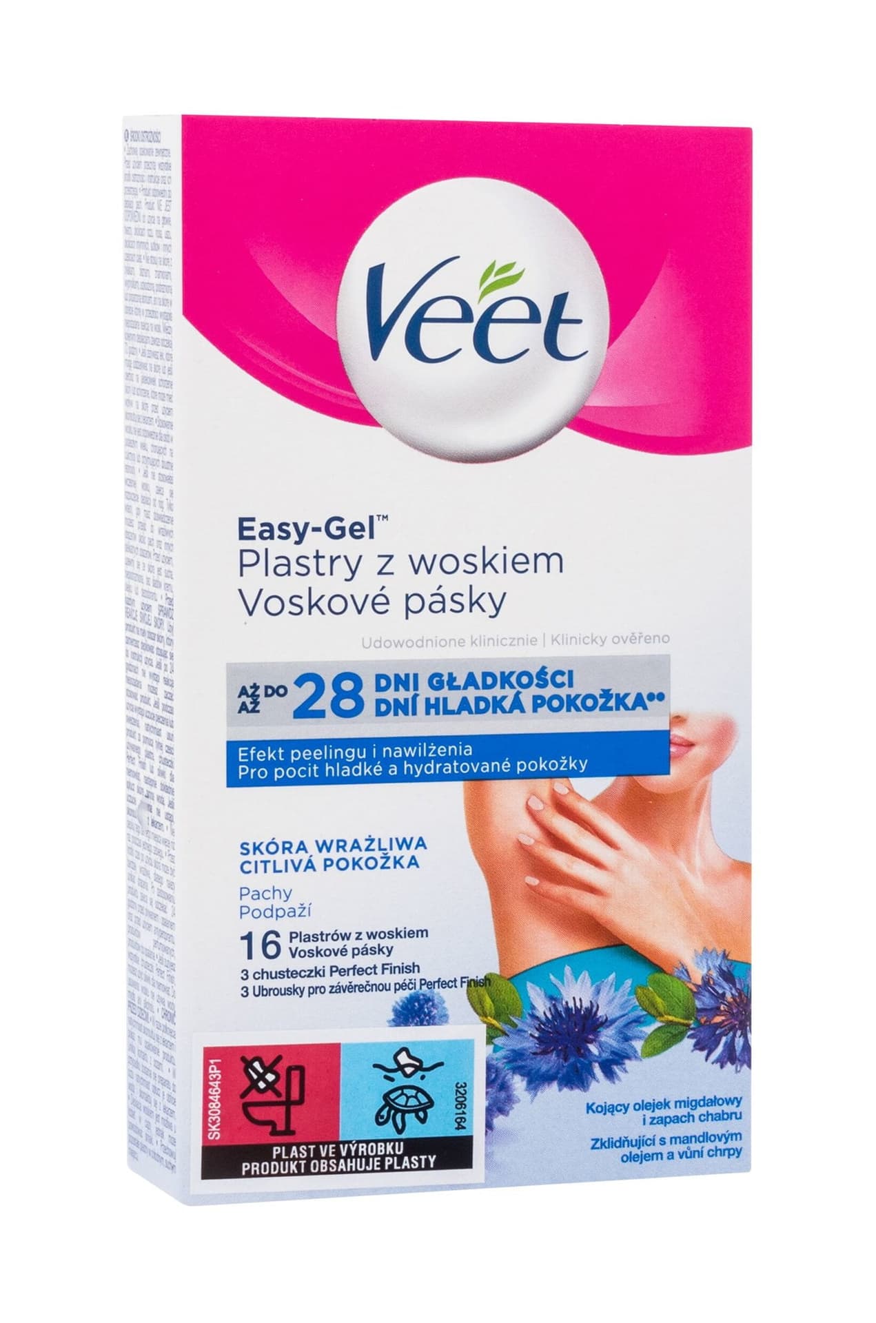 

Veet Veet plastry wosk do depilacji pachy skóra wrażliwa 16 szt