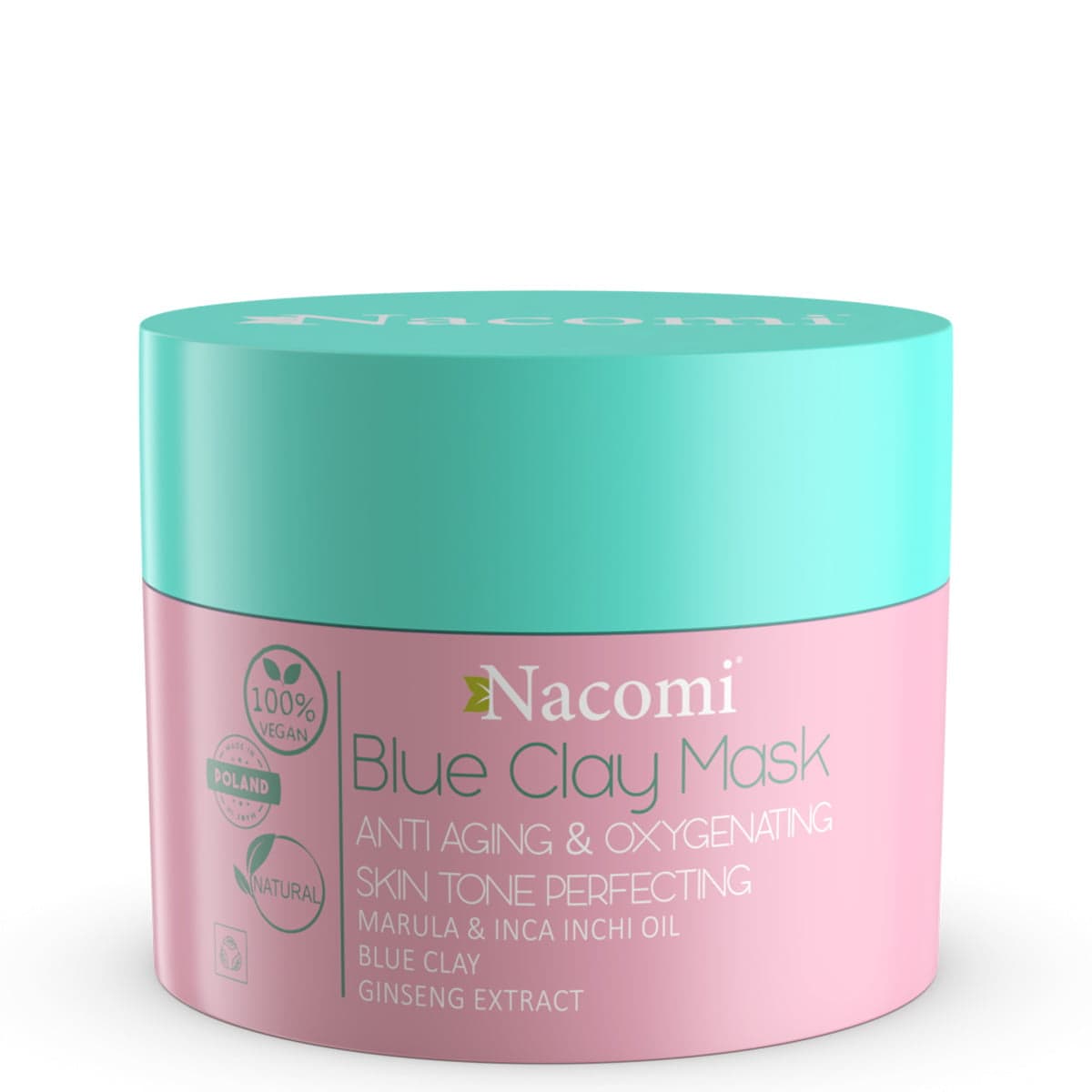 

Nacomi Vegan Blue Clay Mask Anti Aging Oxygenating maska niebieska przeciwzmarszczkowo dotleniająca 50ml