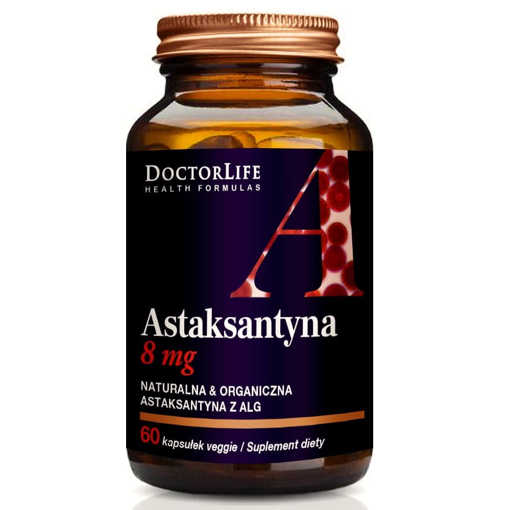 

Doctor Life Astaxanthin 7mg naturalna astaksantyna suplement diety 60 kapsułek